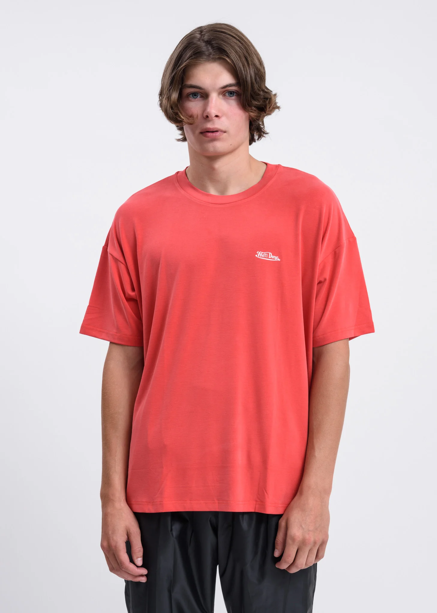 Red Oversized we11done T-Shirt