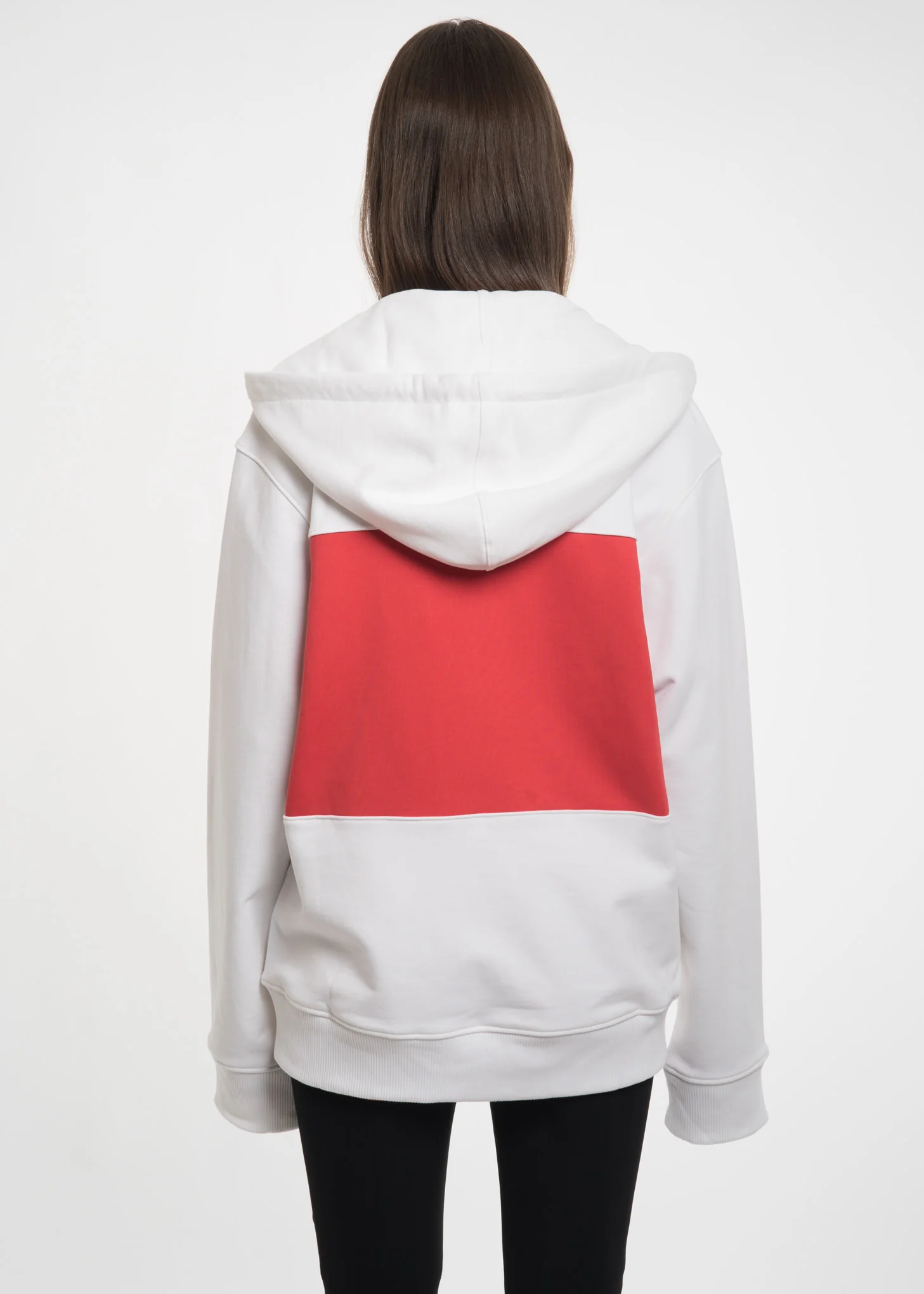 Red Panel Campaign Zip Hoodie - Image 4