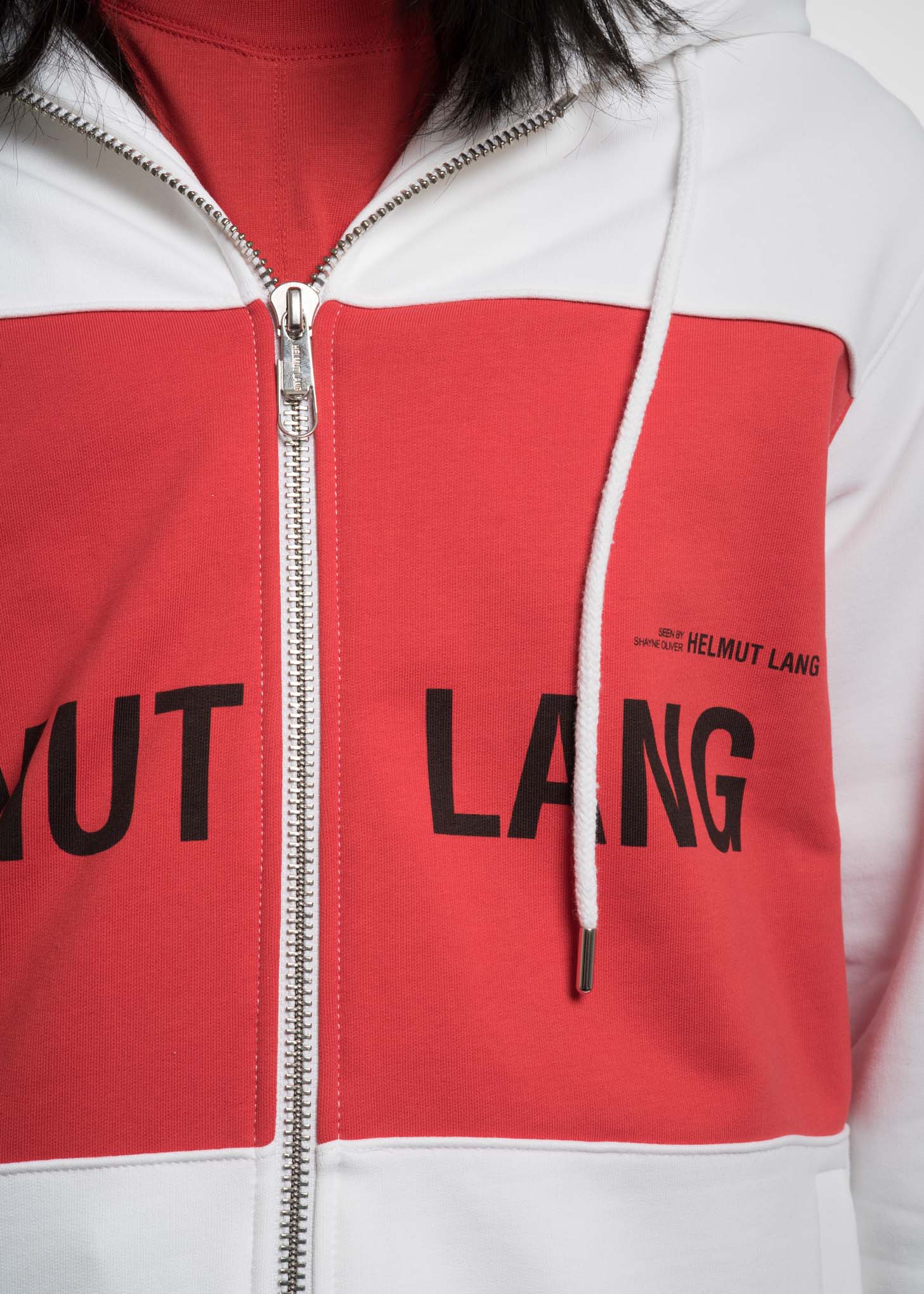 Red Panel Campaign Zip Hoodie - Image 6