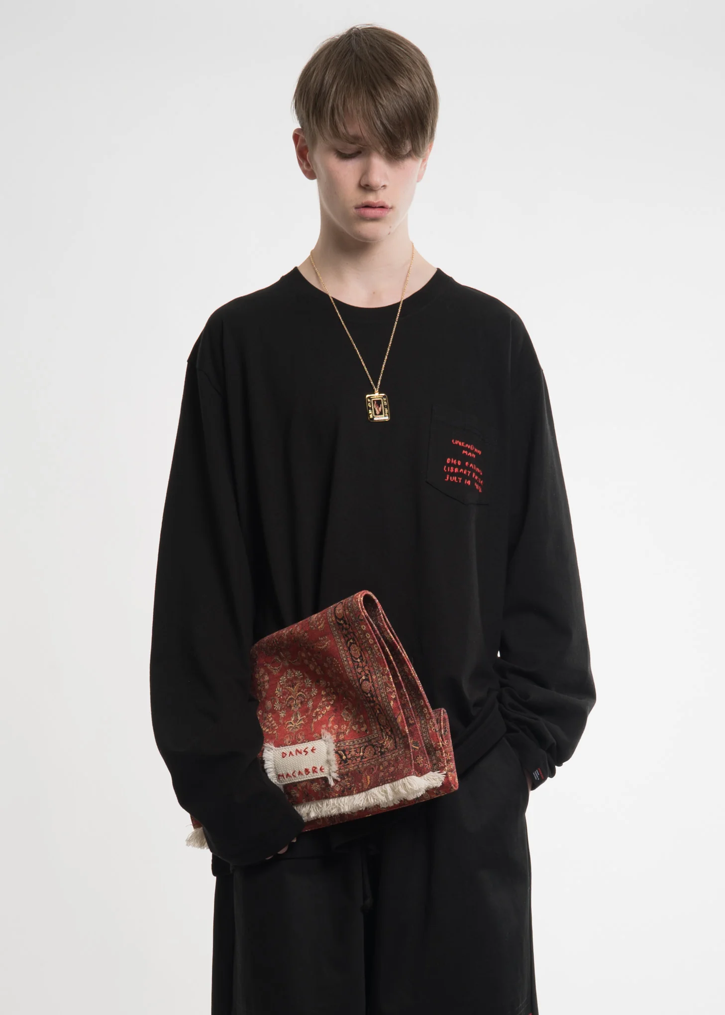 Red Printed Clutch Bag - Image 2