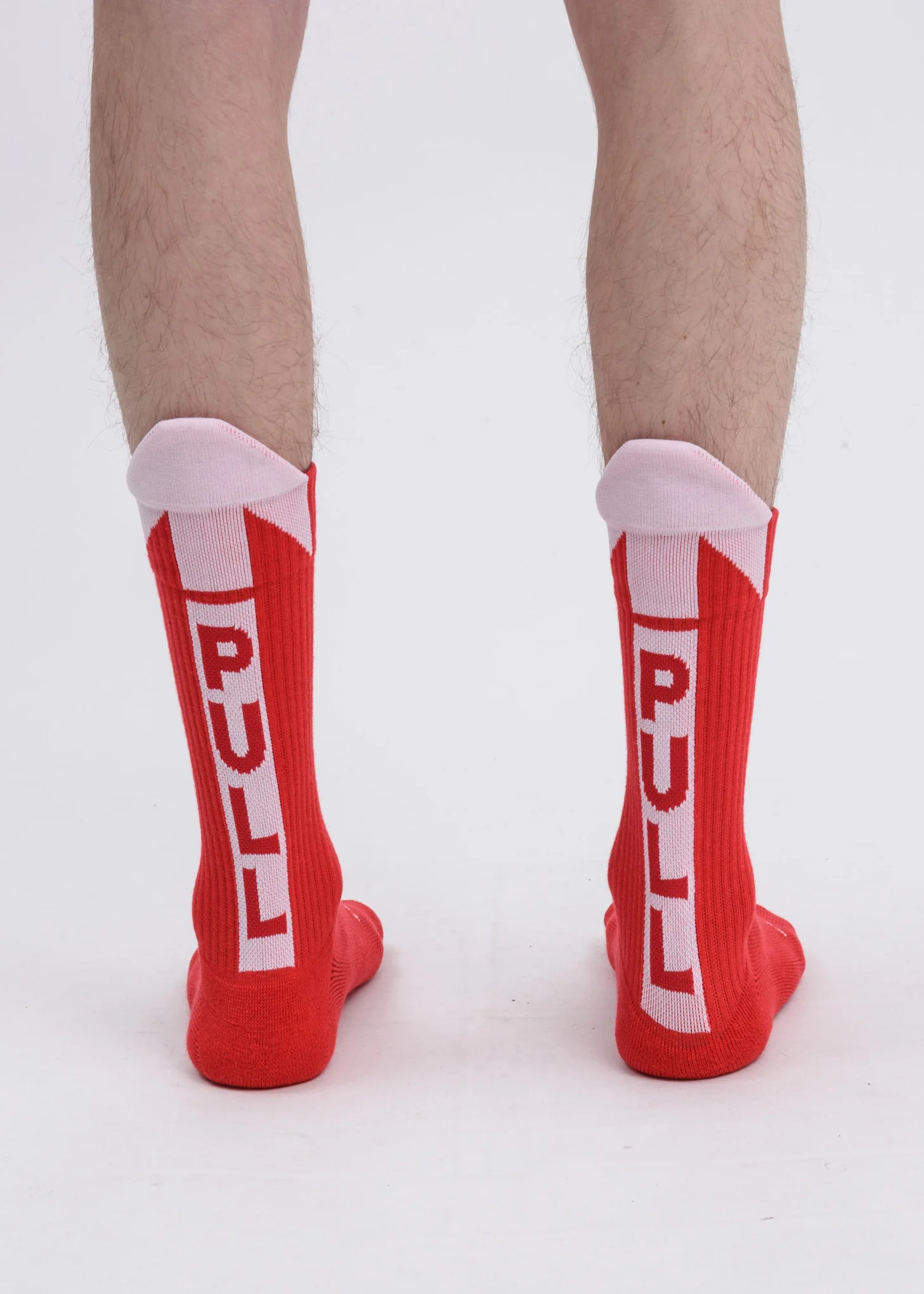 Red "Pull-Up" Socks