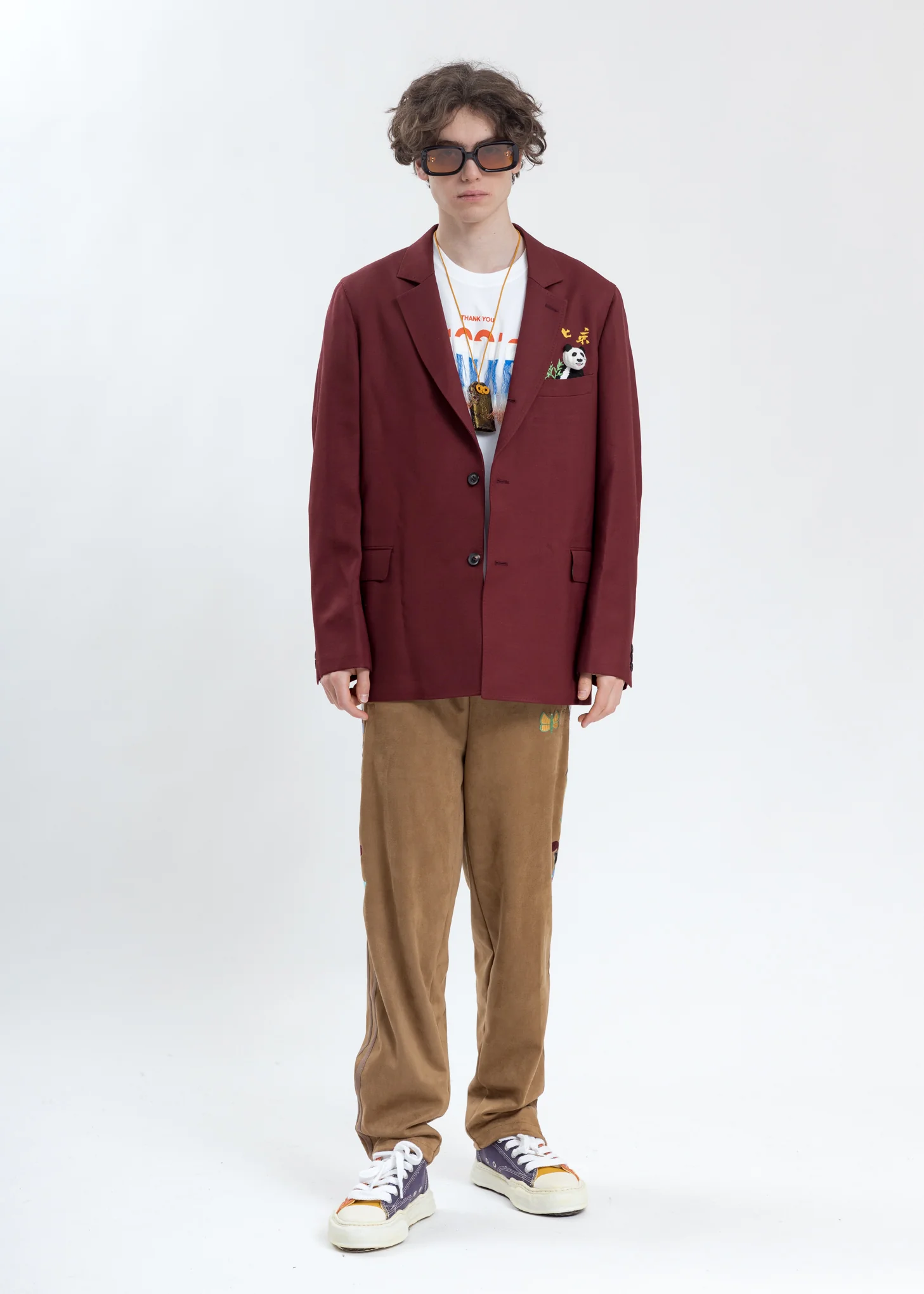 Red Puppet Animal Embroidery Jacket - Image 5