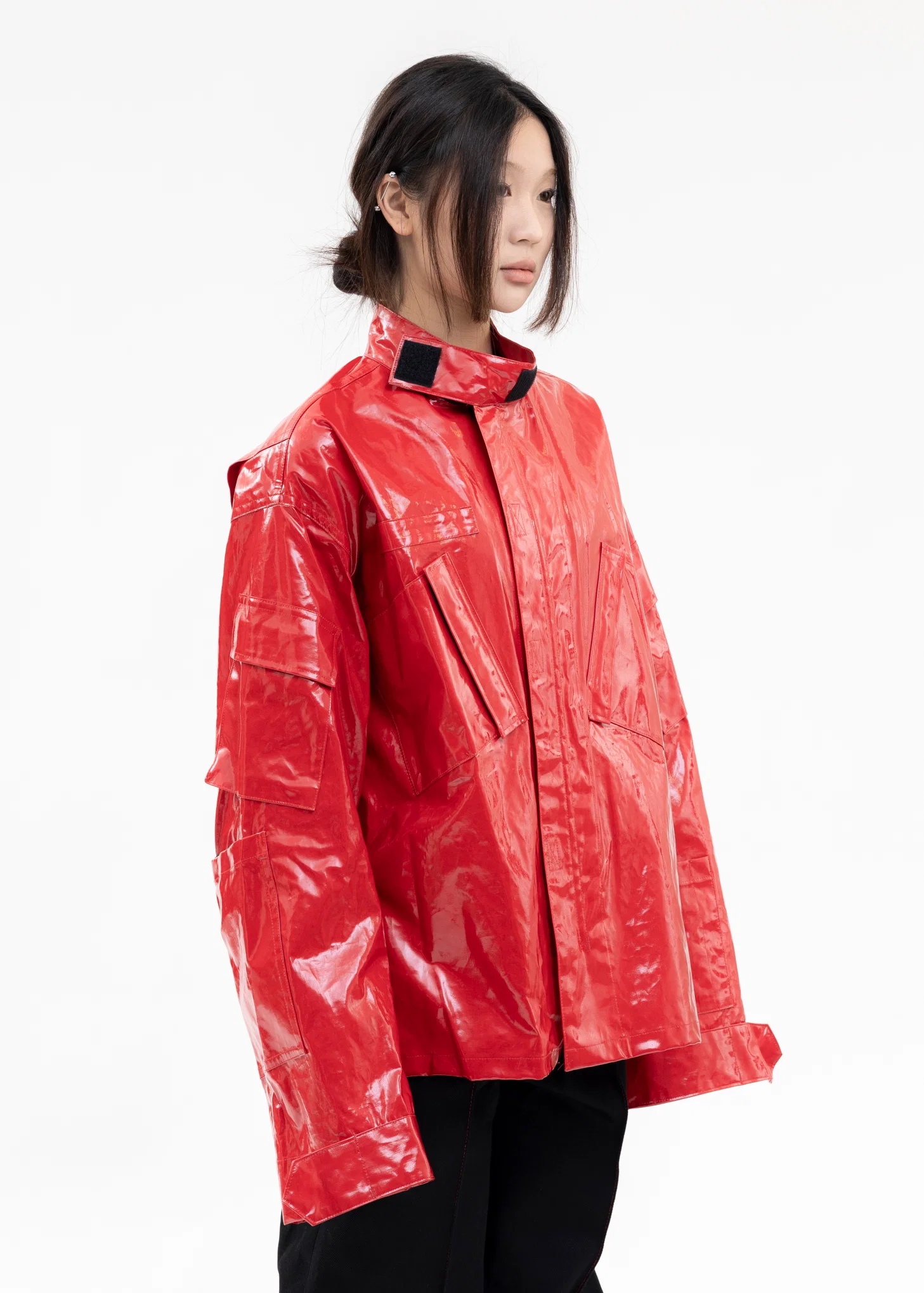 RED PVC COATING JACKET - Image 3