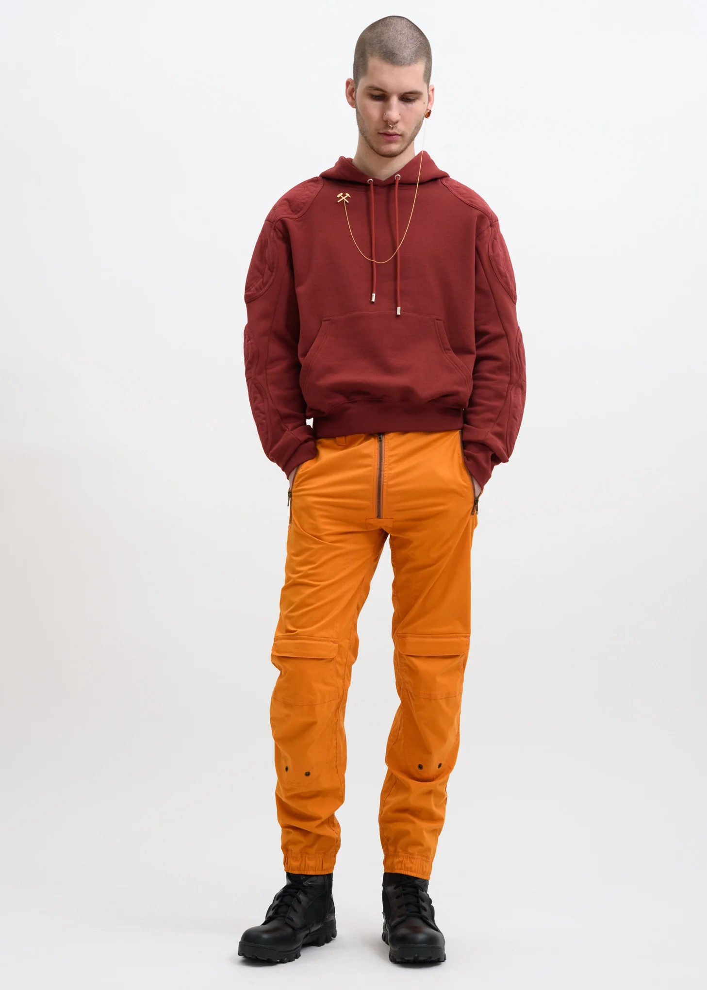 Red Renwhar Hoodie w/ Patches - Image 6