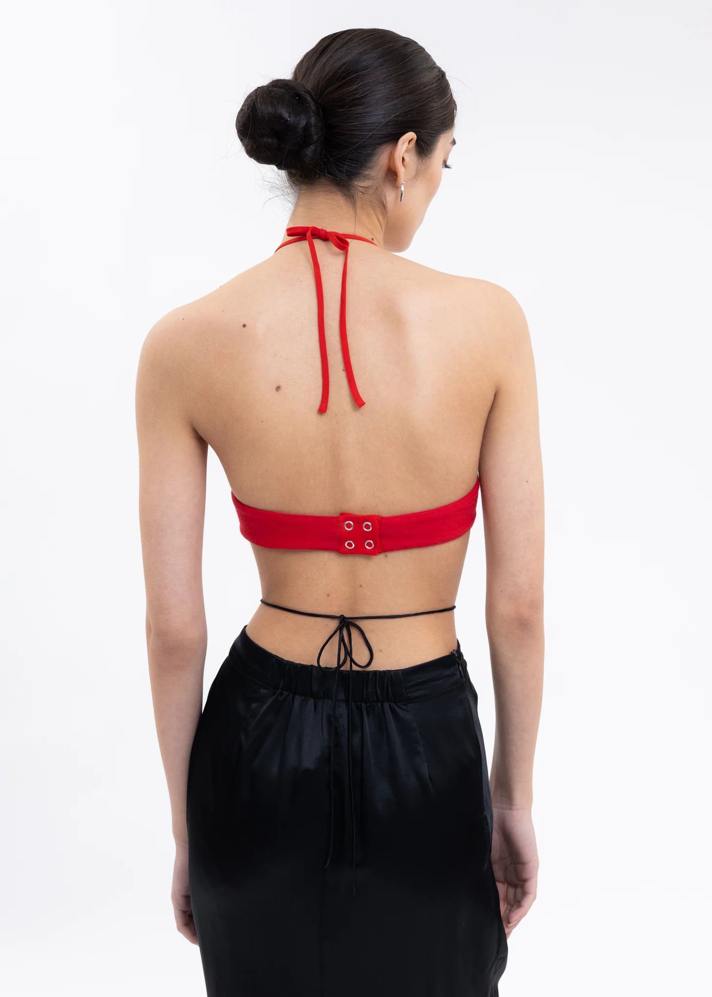 Red Round Neck Bra Top - Image 2