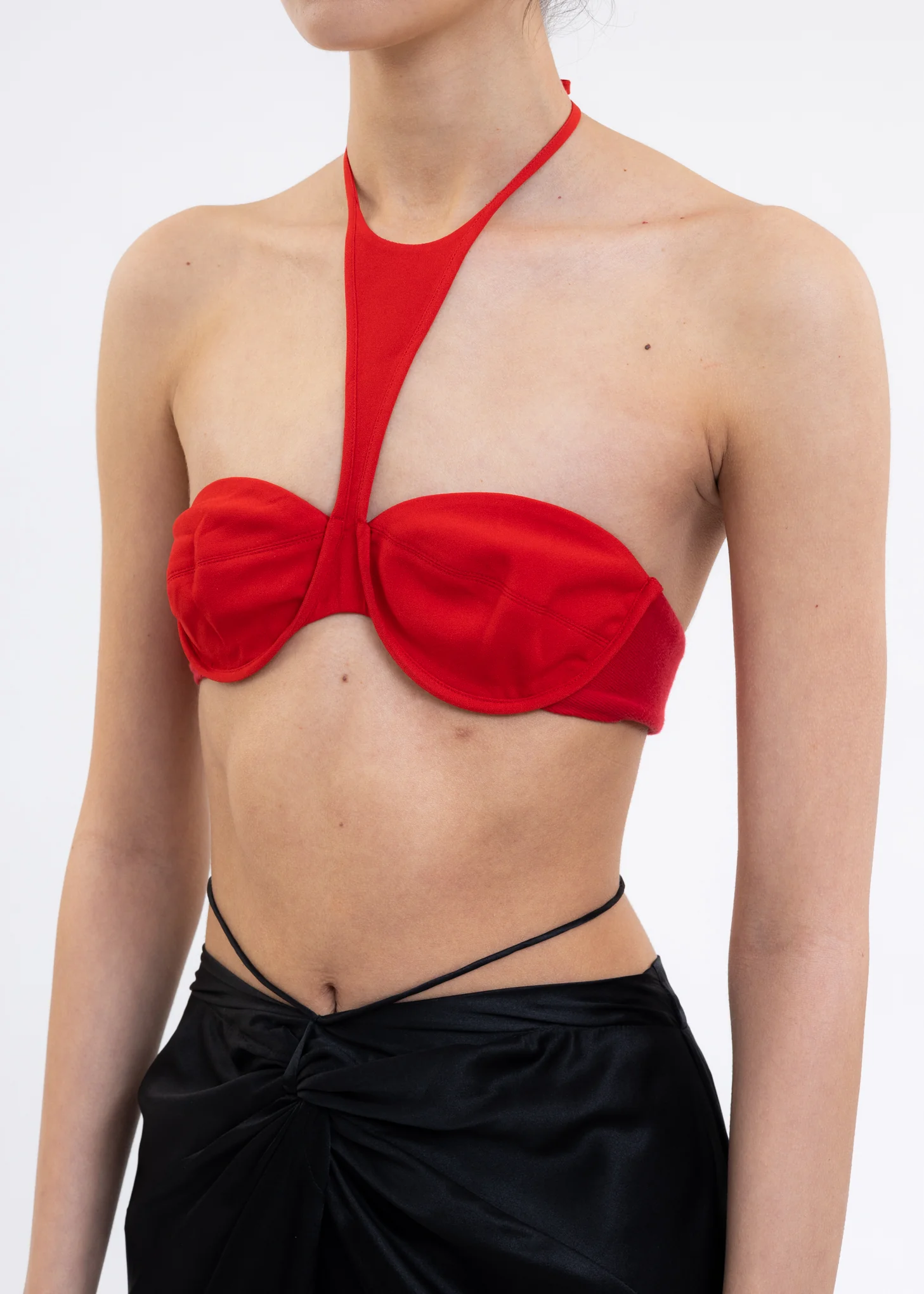 Red Round Neck Bra Top - Image 3