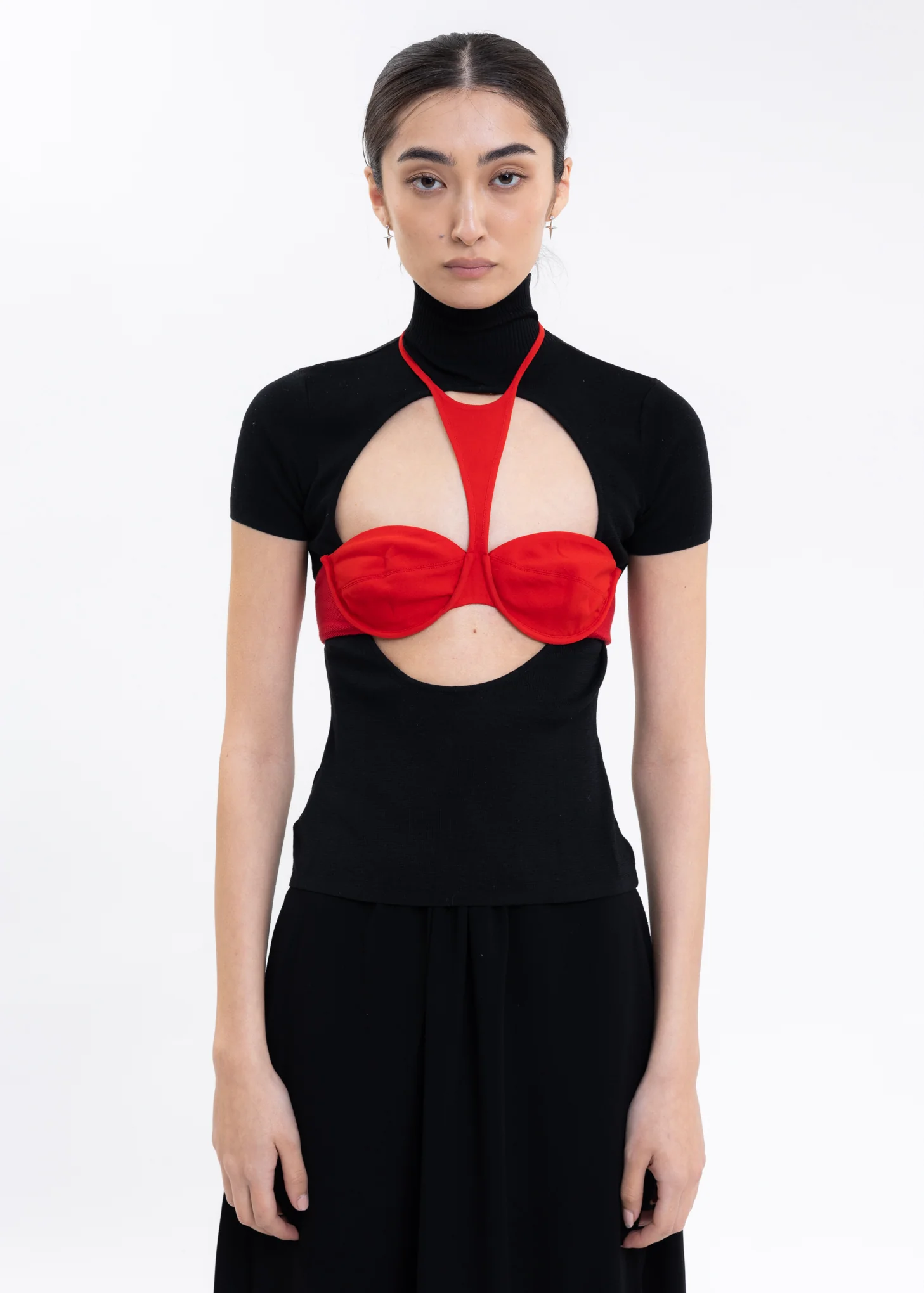 Red Round Neck Bra Top - Image 7