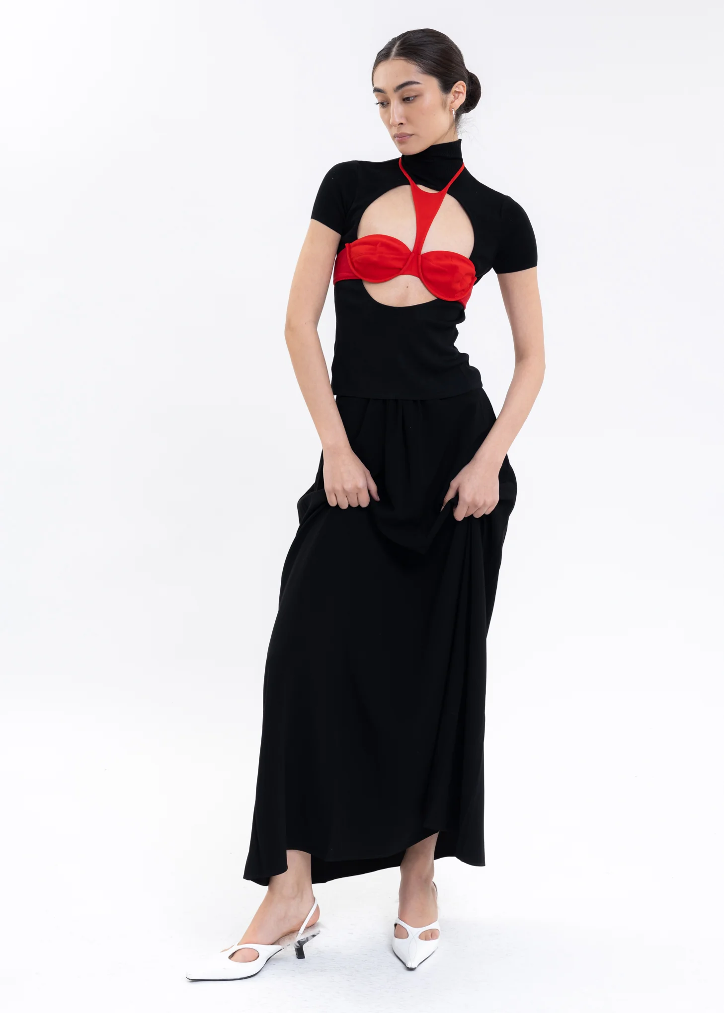 Red Round Neck Bra Top - Image 8