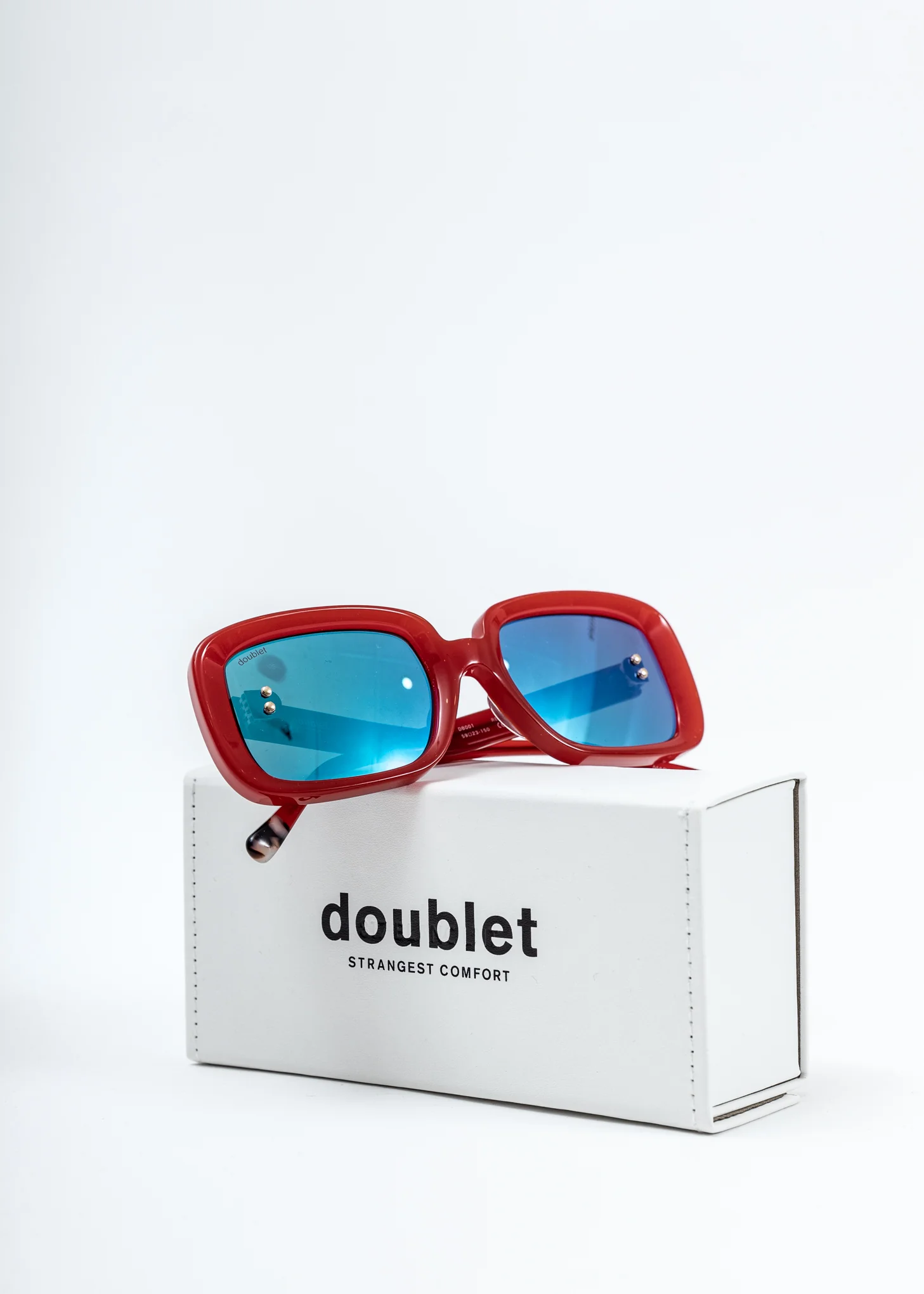 Red Square Flame Sunglasses