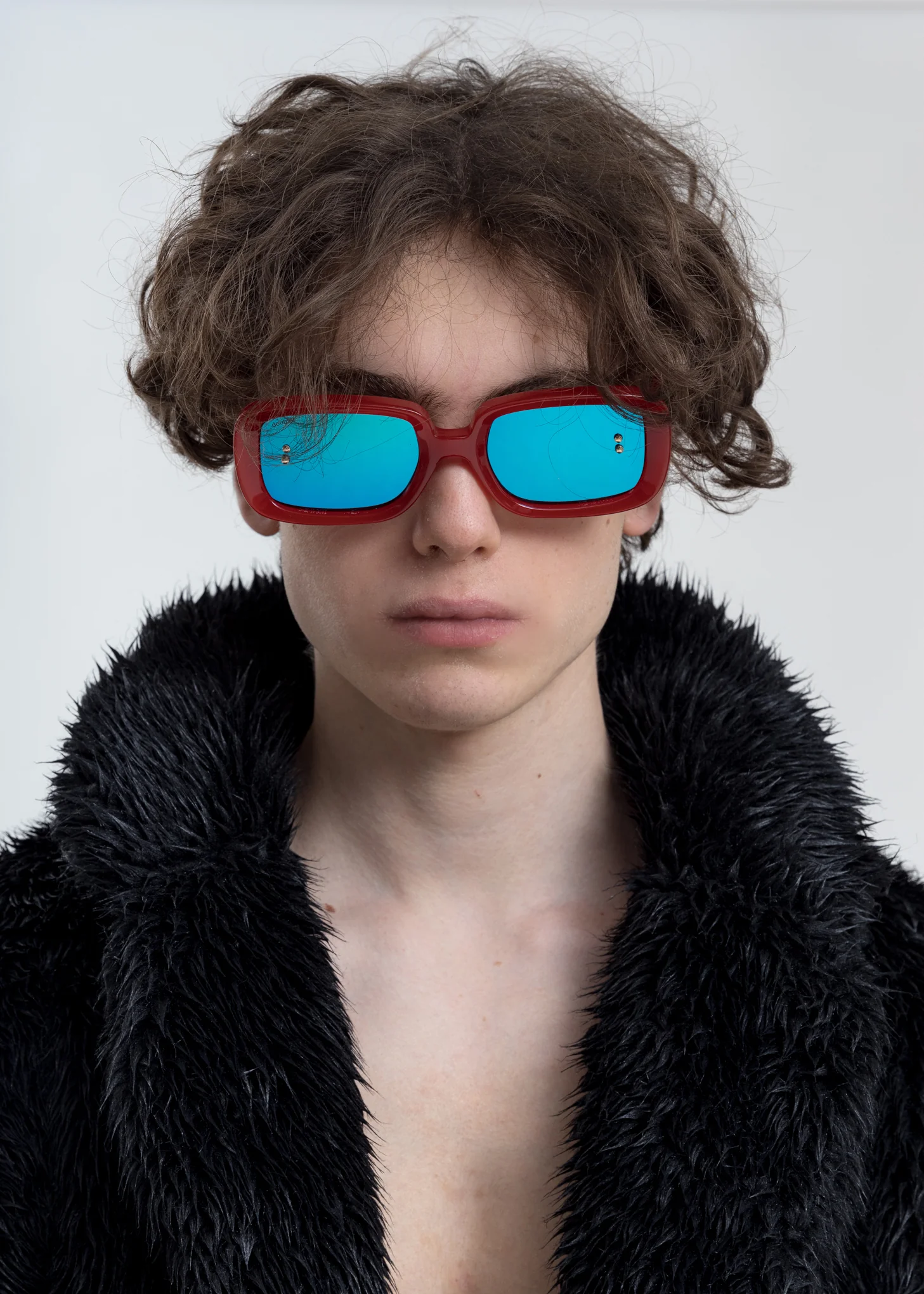 Red Square Flame Sunglasses - Image 3