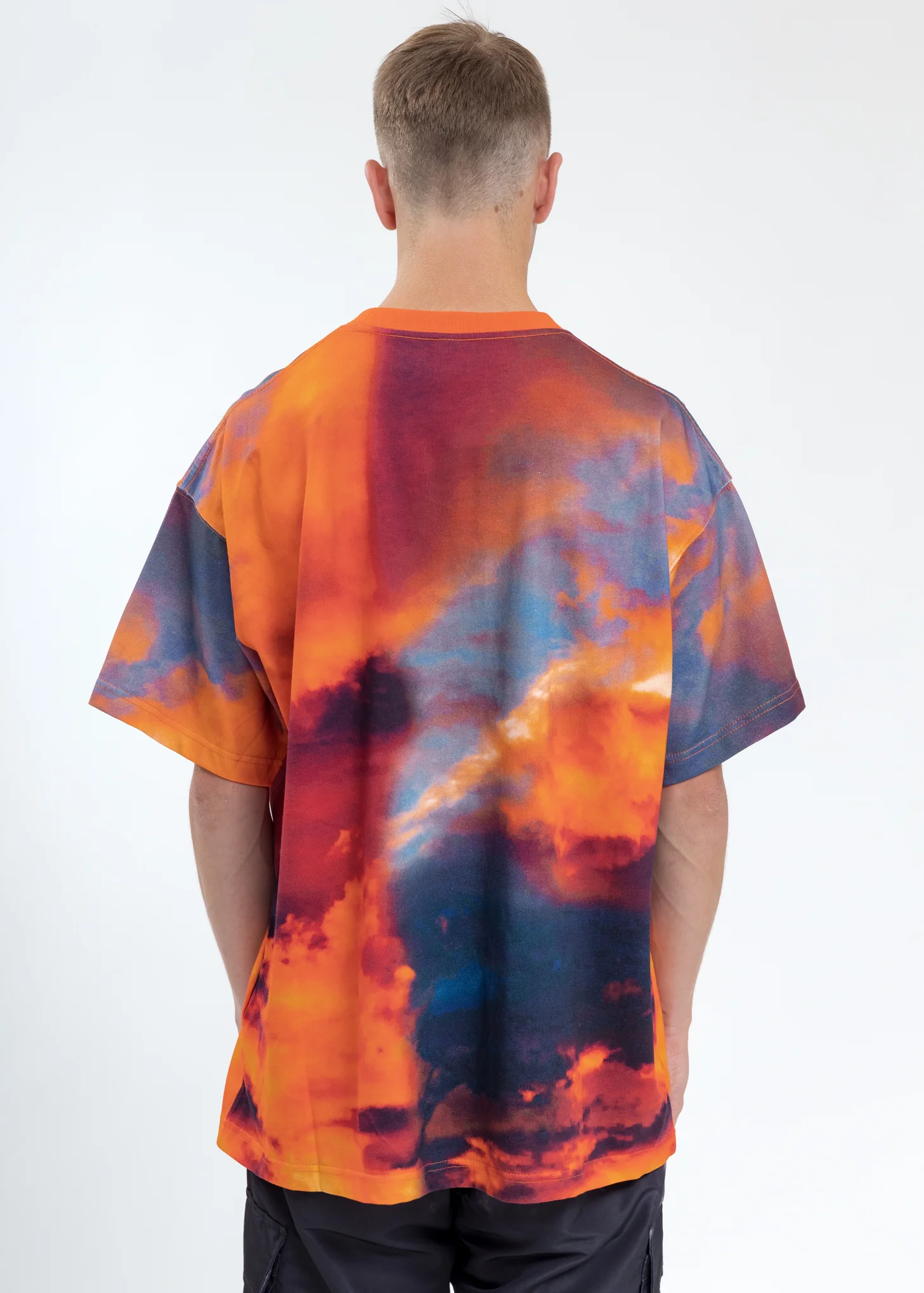Red Sunlight And Flower T-Shirt - Image 2