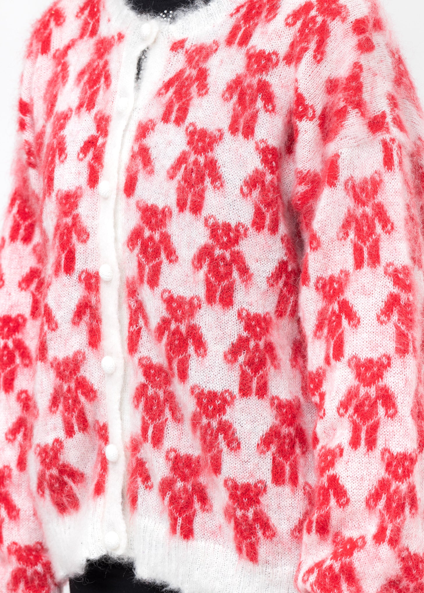 Red Teddies Knit Cardigan - Image 2