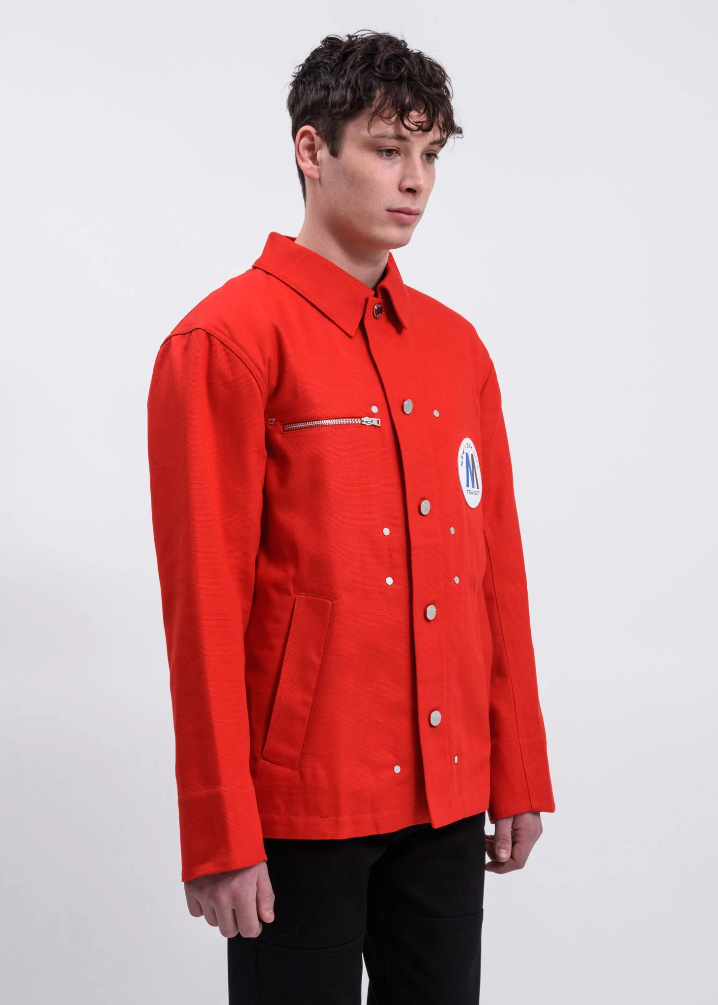 Red Timeline KH x MTA Canvas Jacket - Image 3