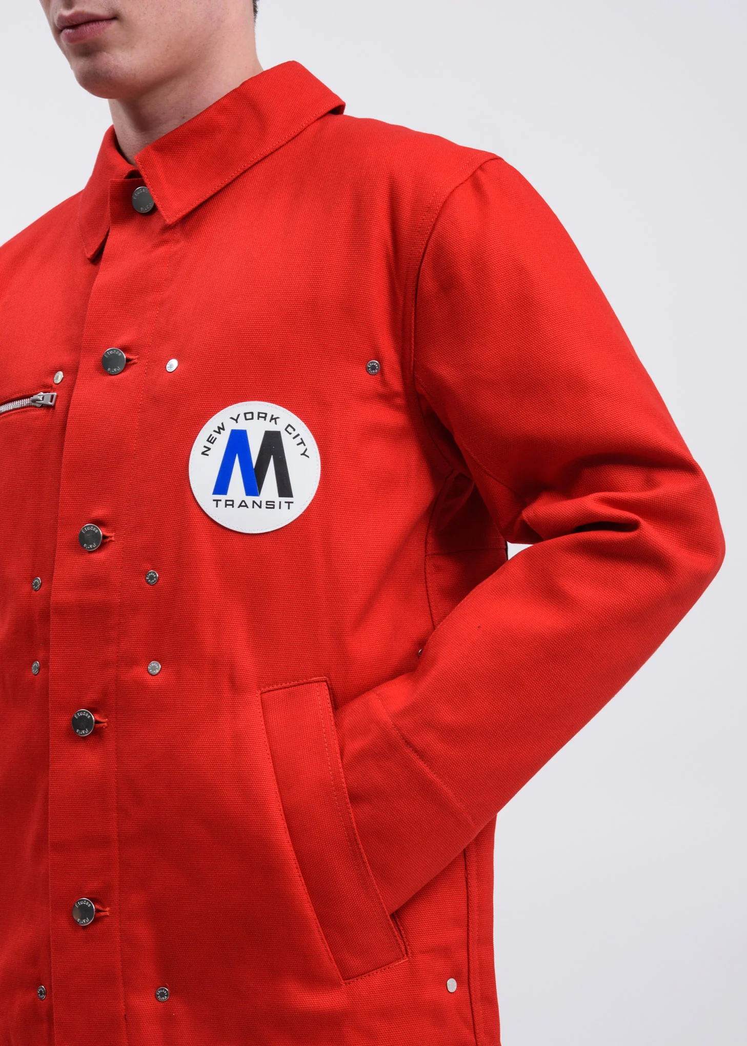 Red Timeline KH x MTA Canvas Jacket - Image 5