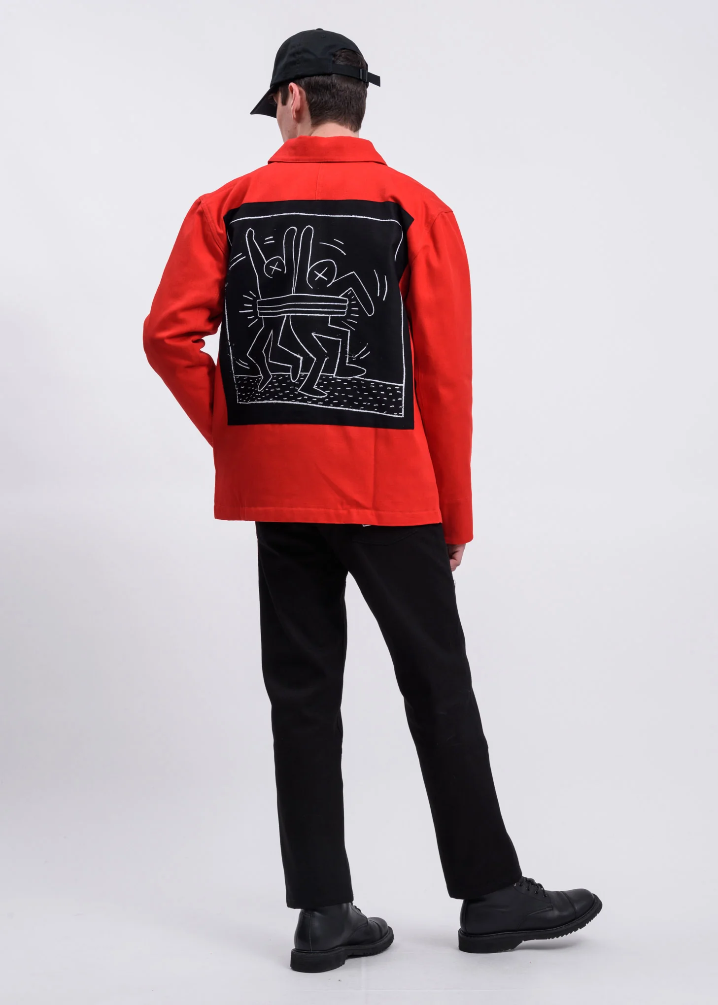 Red Timeline KH x MTA Canvas Jacket - Image 8