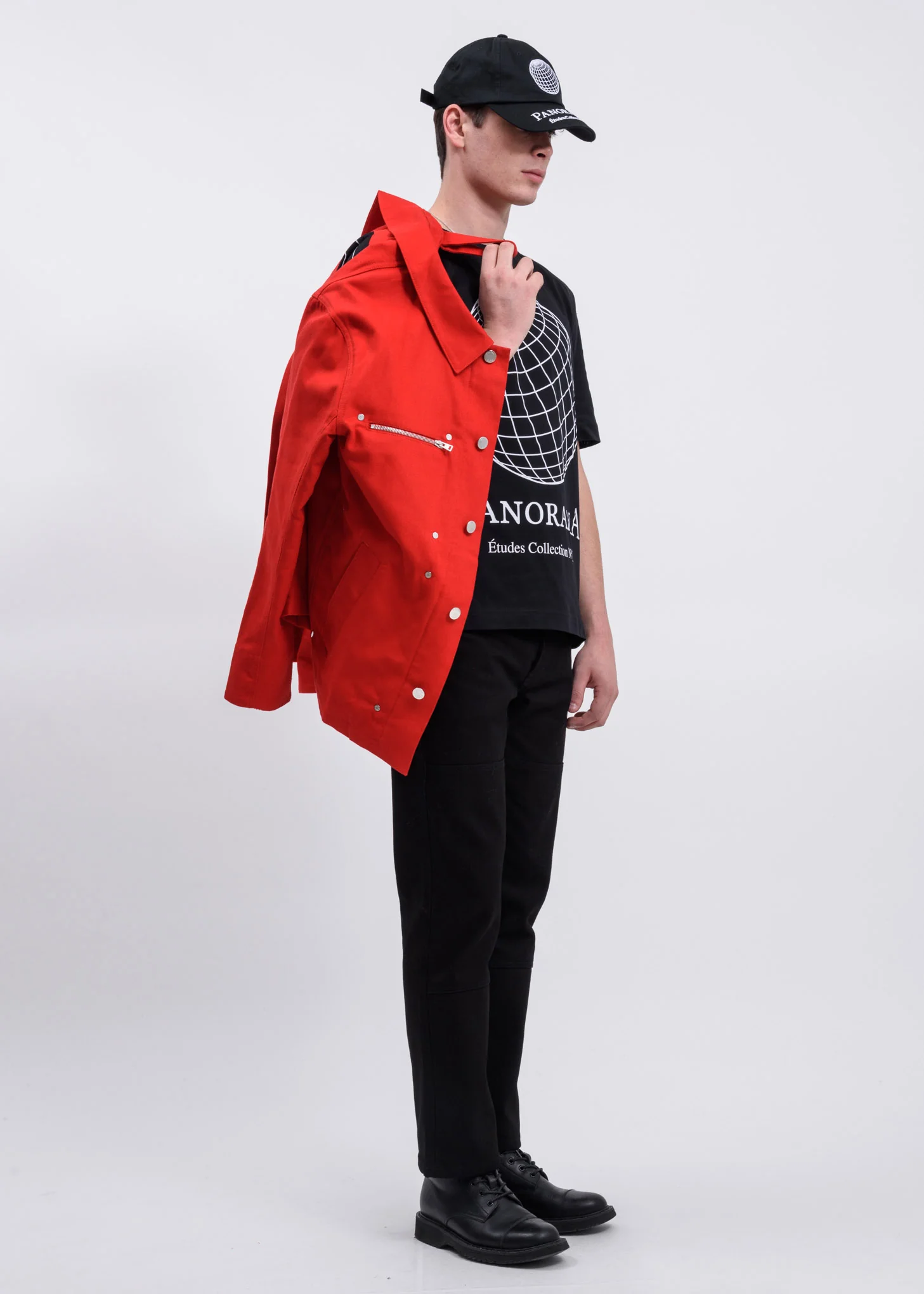 Red Timeline KH x MTA Canvas Jacket - Image 9