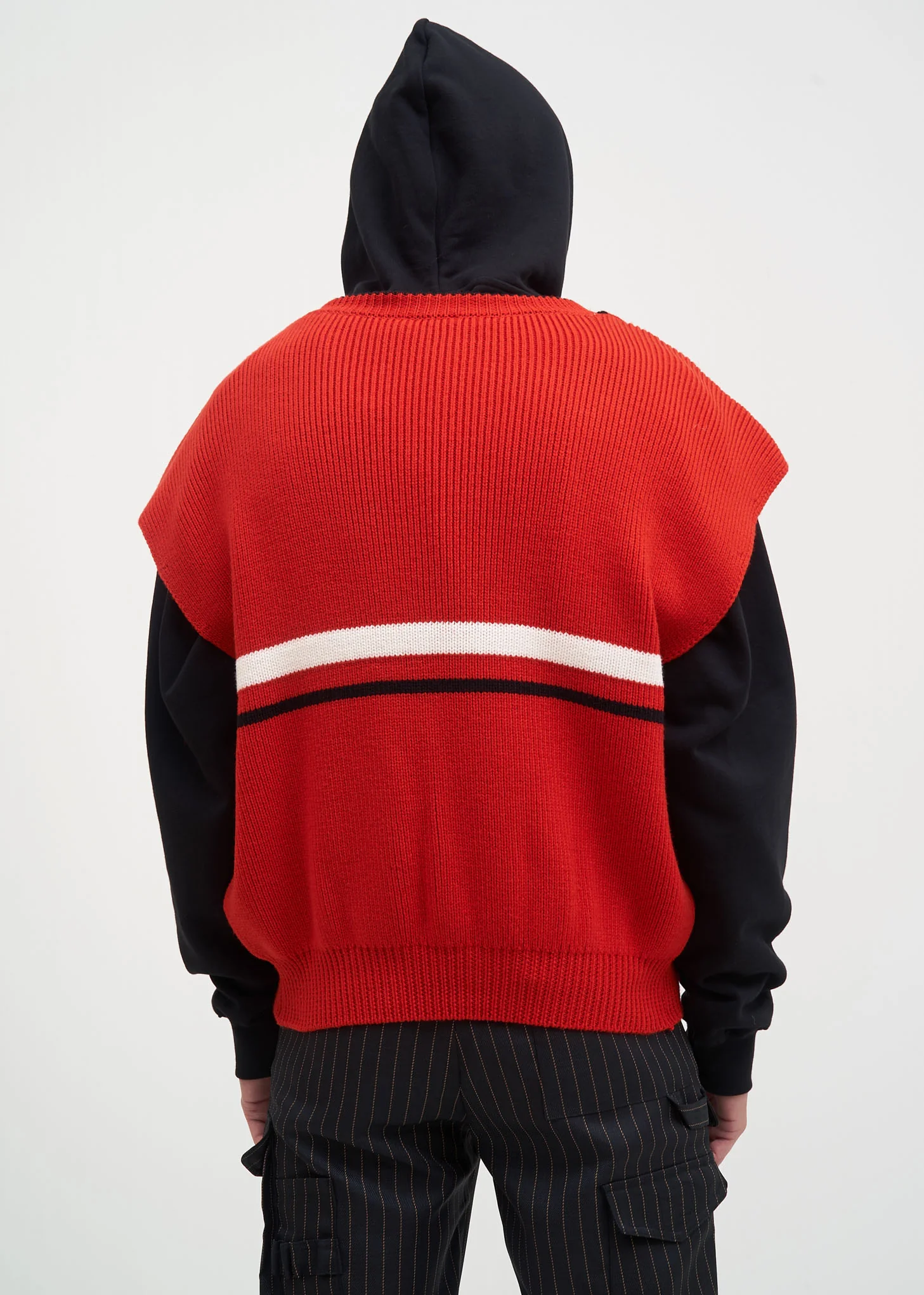 Red Tom Knitted Vest - Image 3