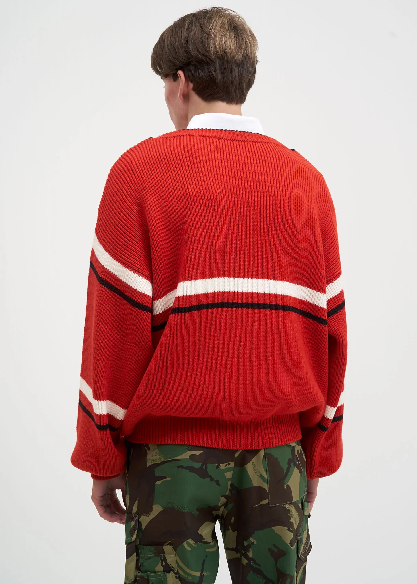 Red Tomek Knit Sweater - Image 3