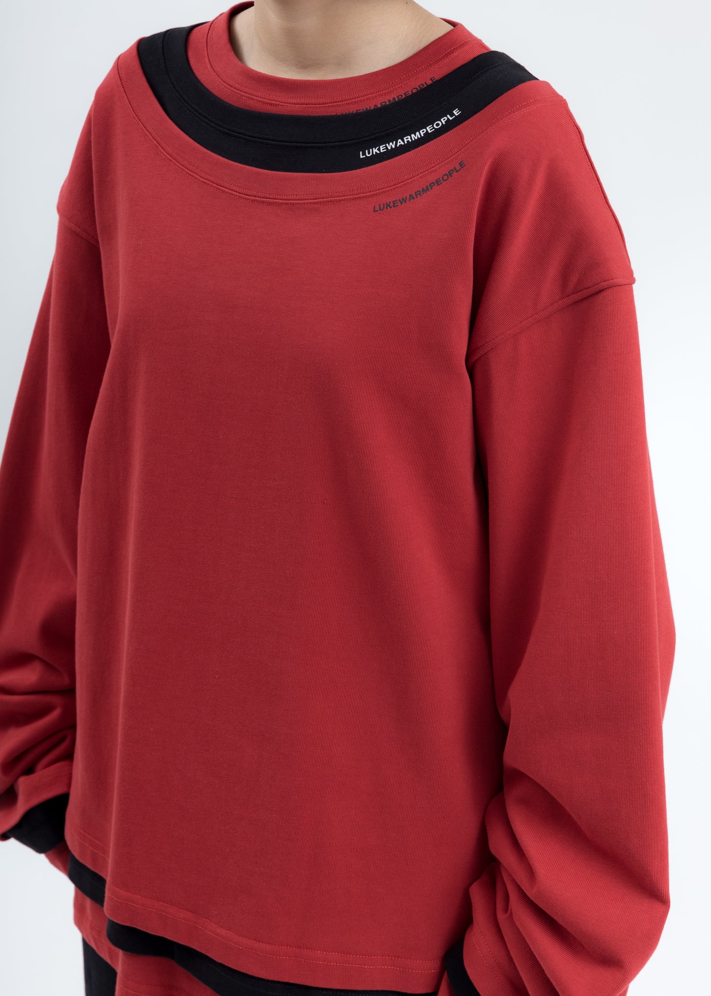 Red Triple Layer Crewneck - Image 2