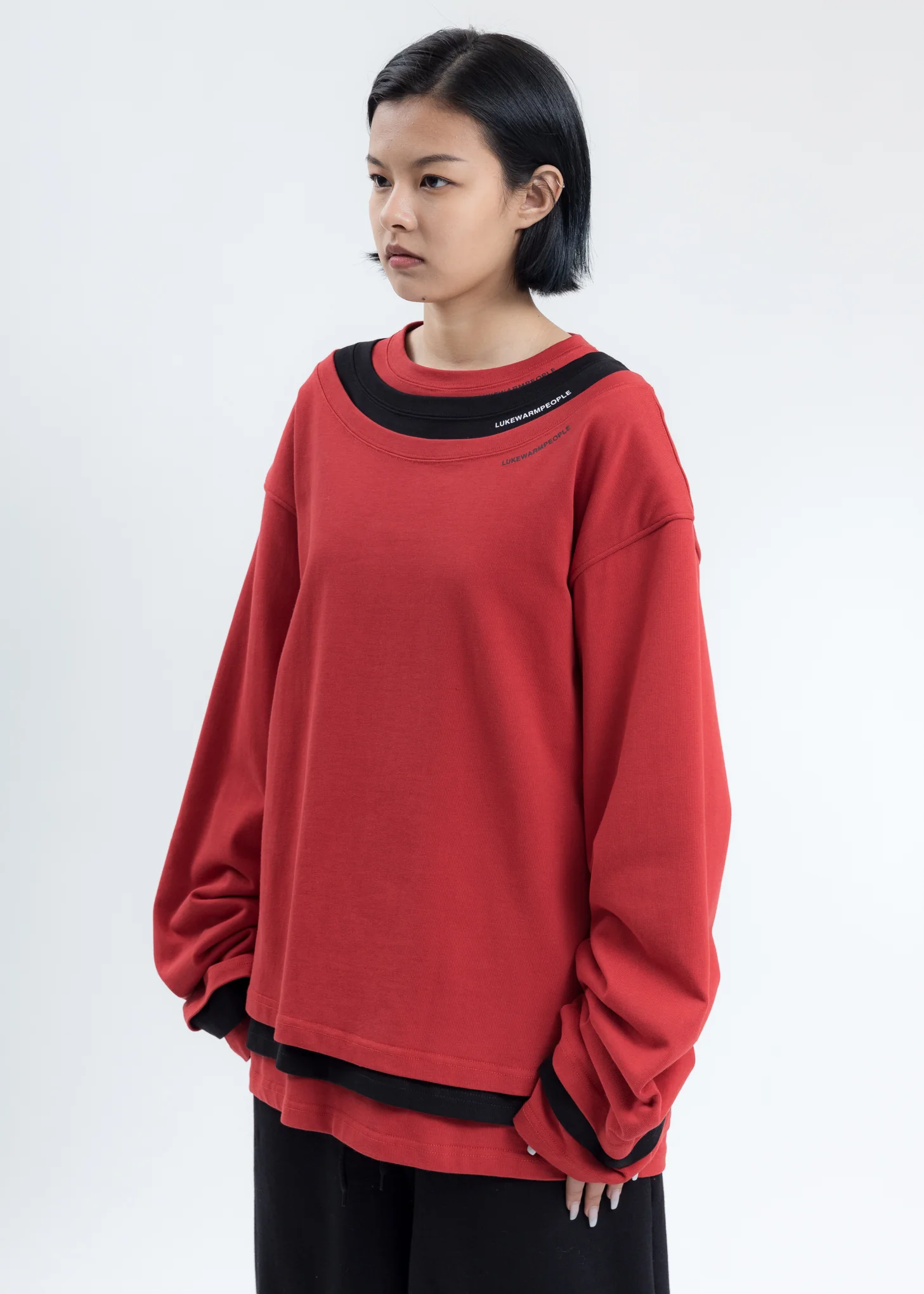 Red Triple Layer Crewneck - Image 3