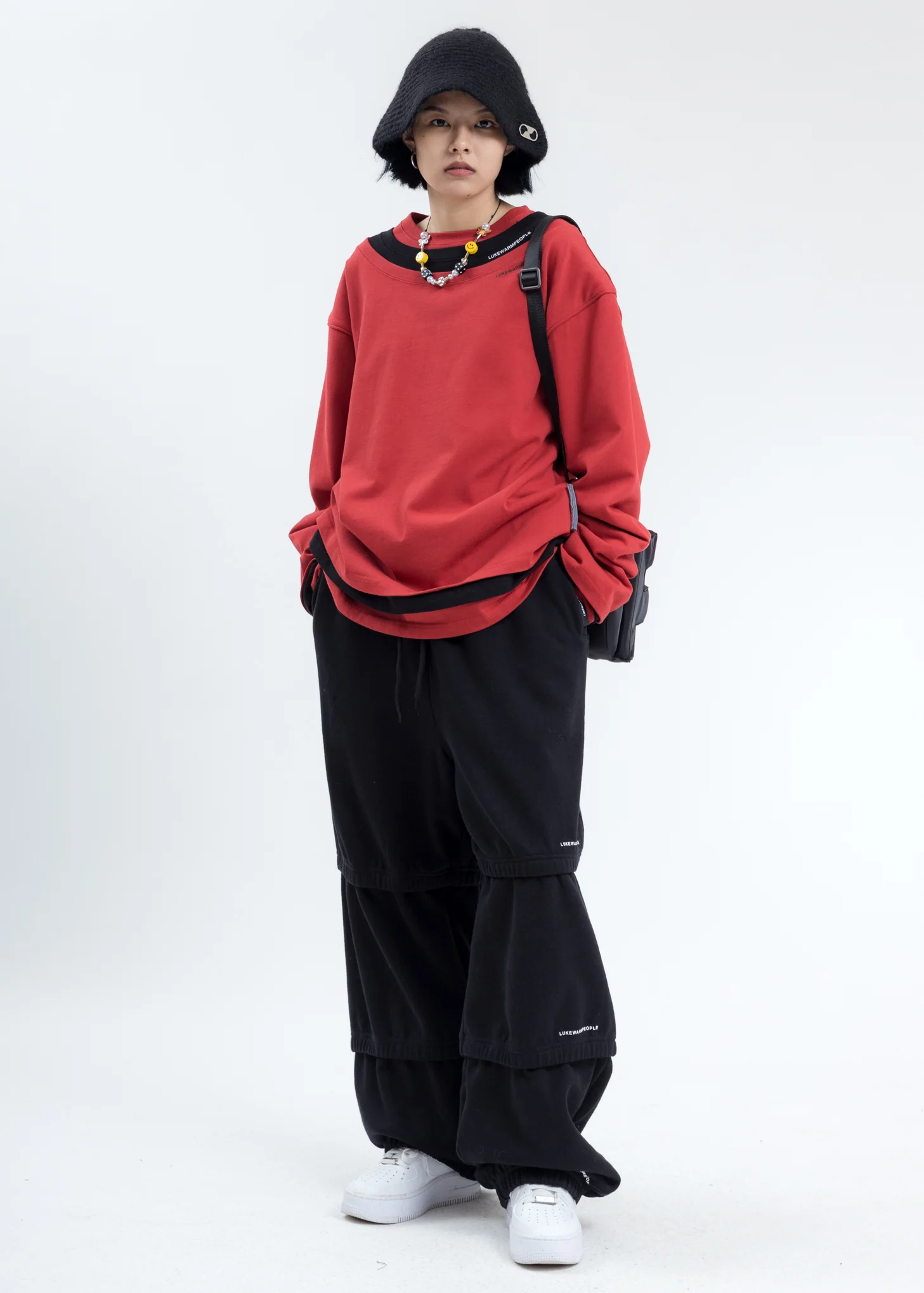 Red Triple Layer Crewneck - Image 5
