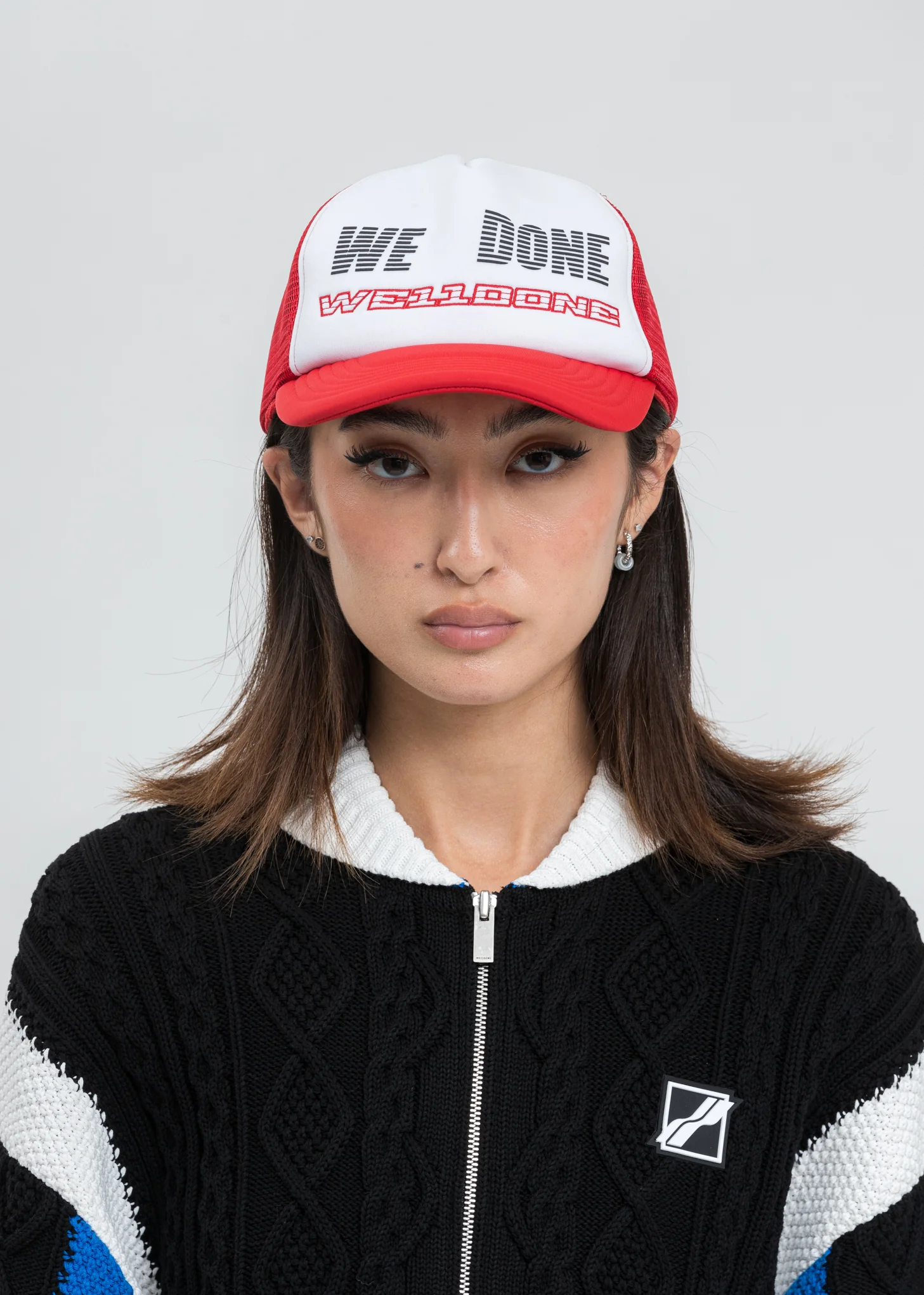 Red Trucker Mesh Cap