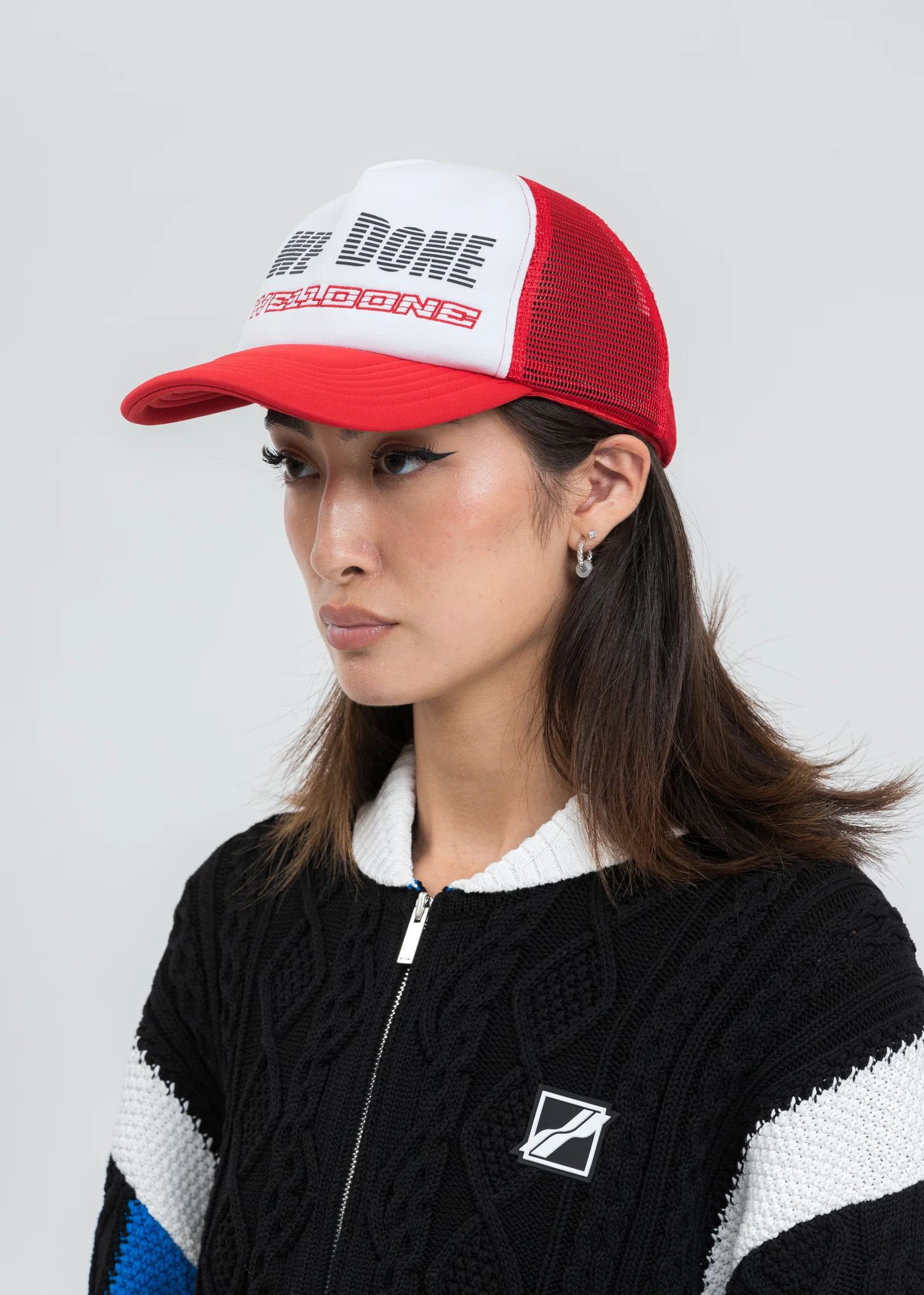 Red Trucker Mesh Cap - Image 2
