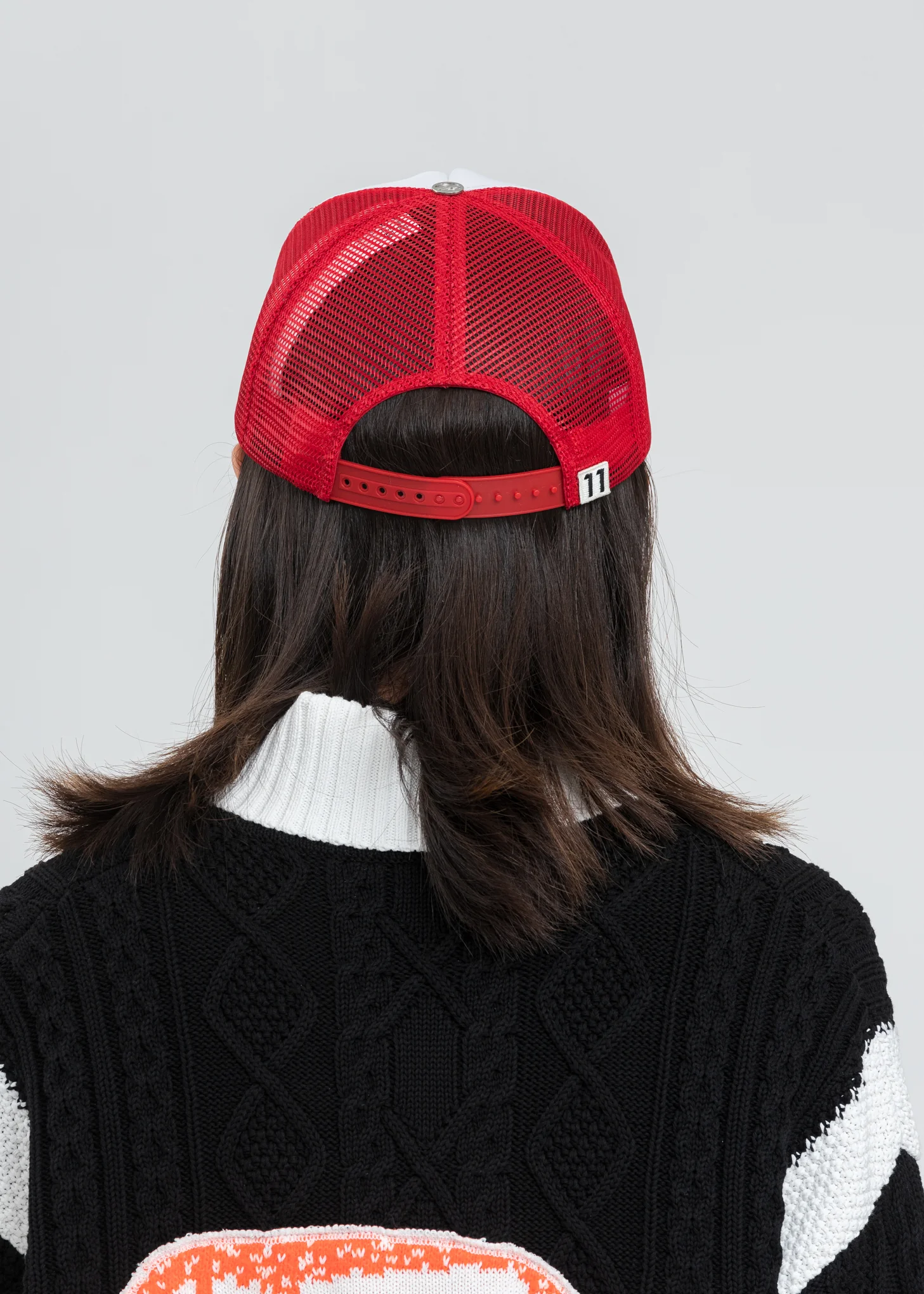 Red Trucker Mesh Cap - Image 3