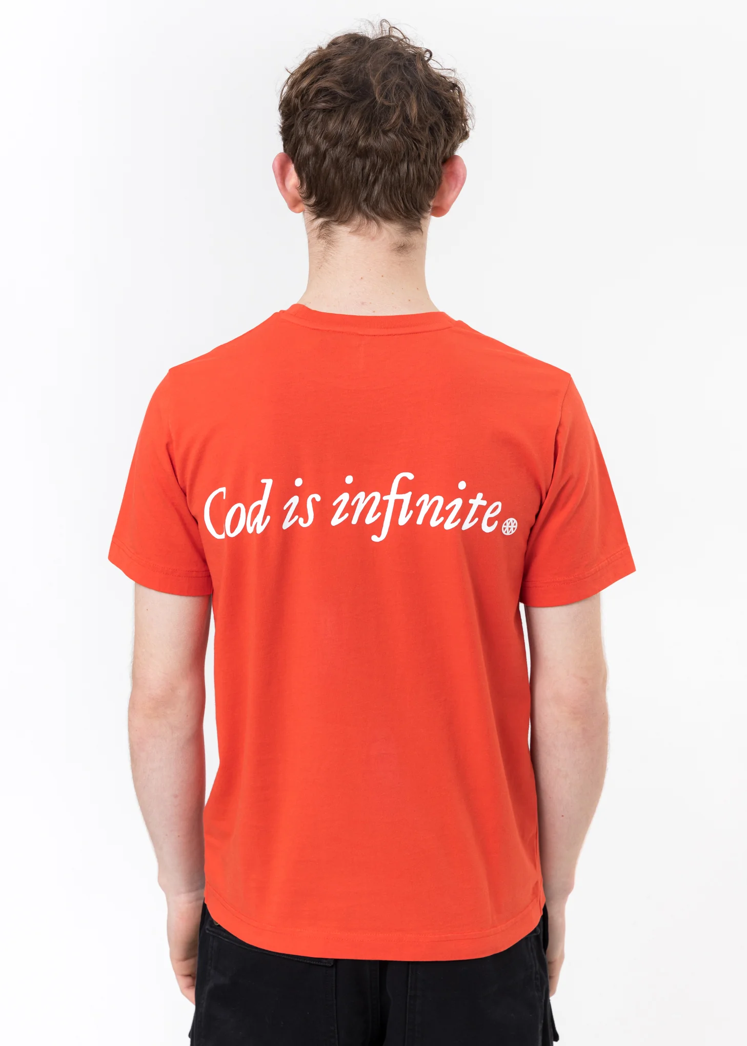 Red Under T-Shirt - Adam Eve Print - Image 3