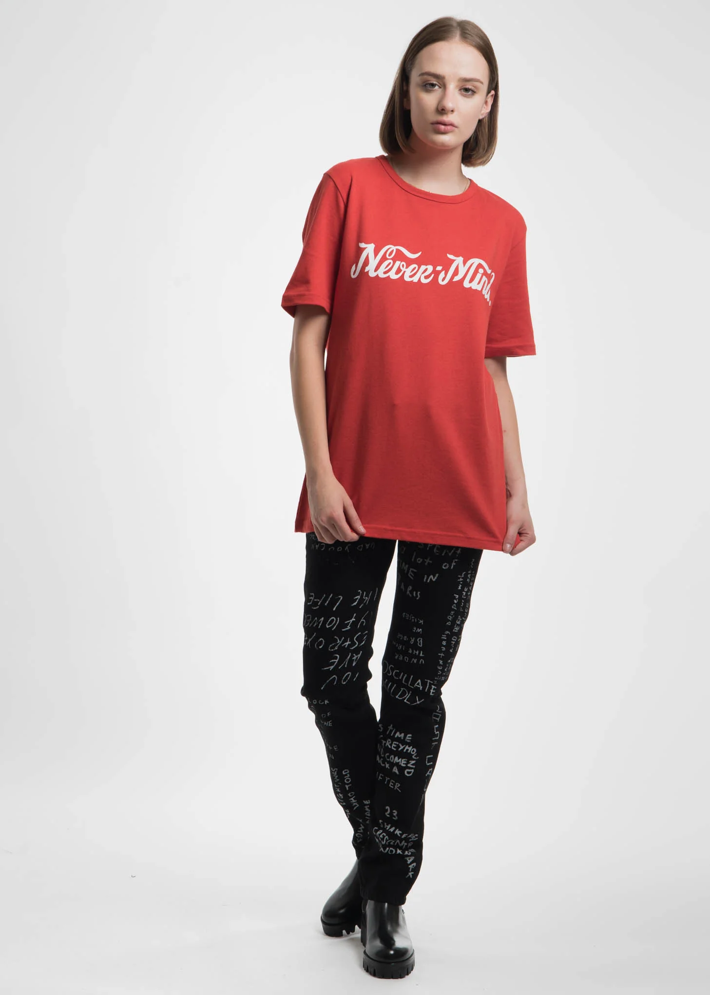 Red Unity Nevermind T-Shirt - Image 4