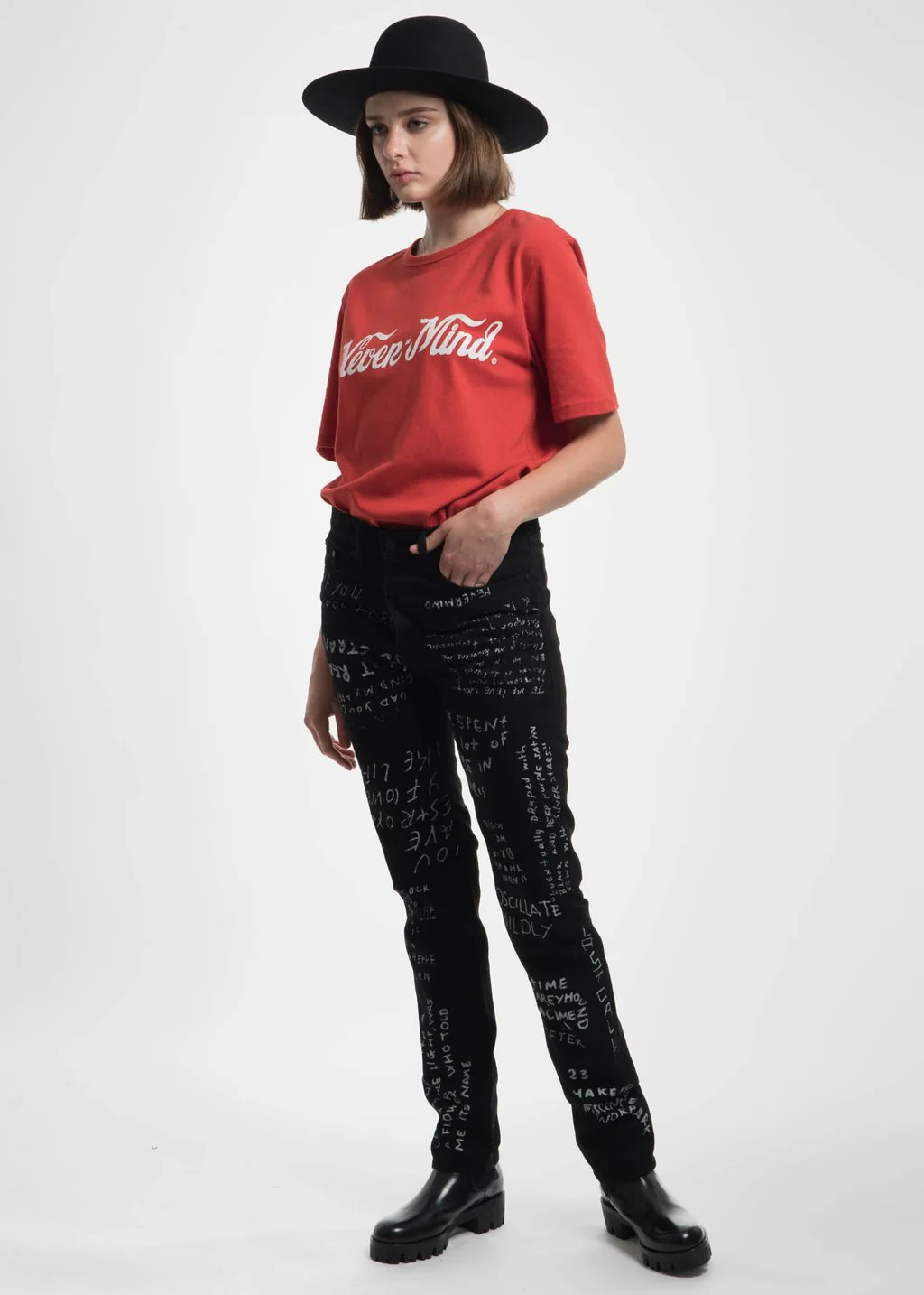 Red Unity Nevermind T-Shirt - Image 5