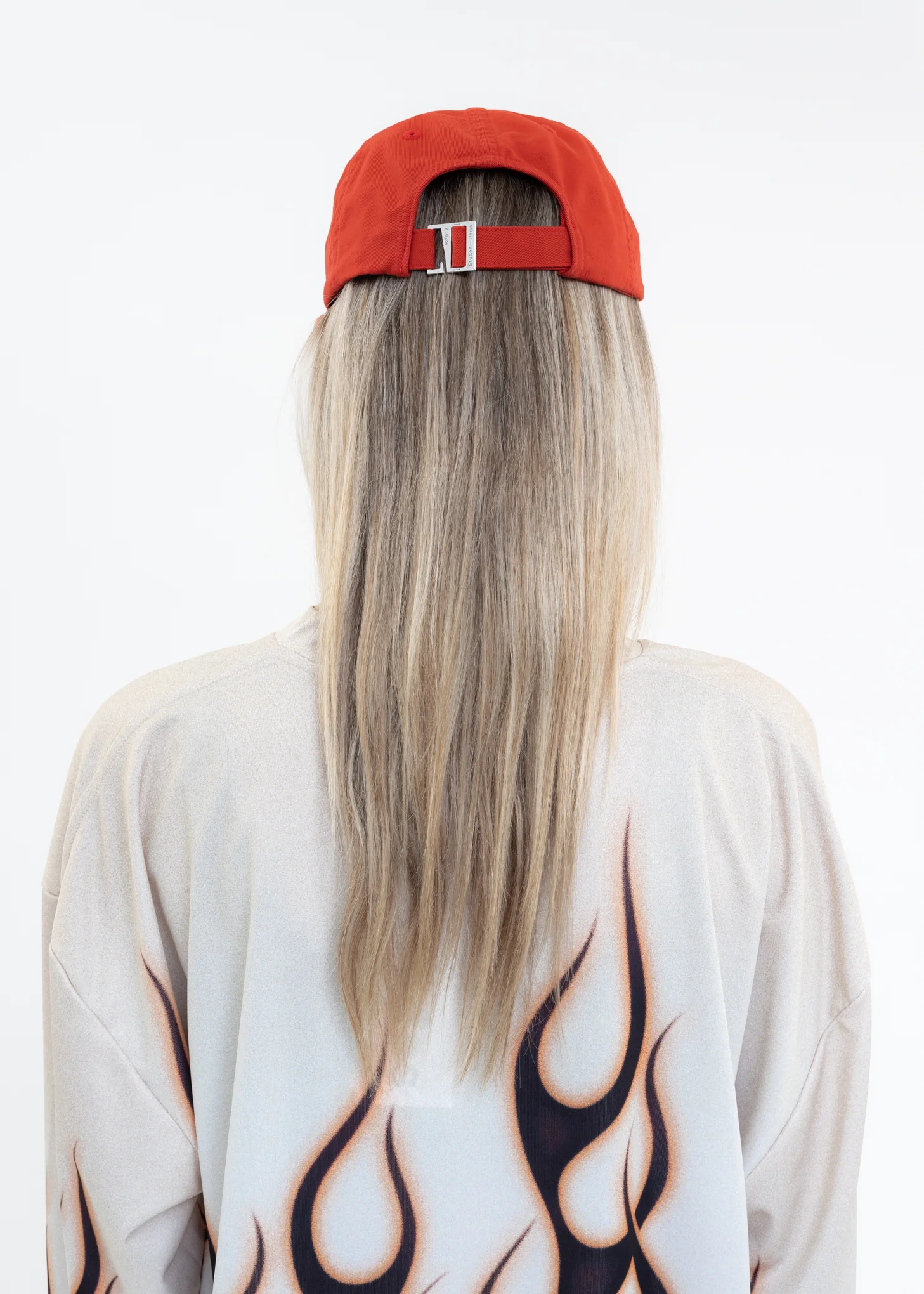 Red Washed BOOSTER NEVERMIND Cap - Image 4