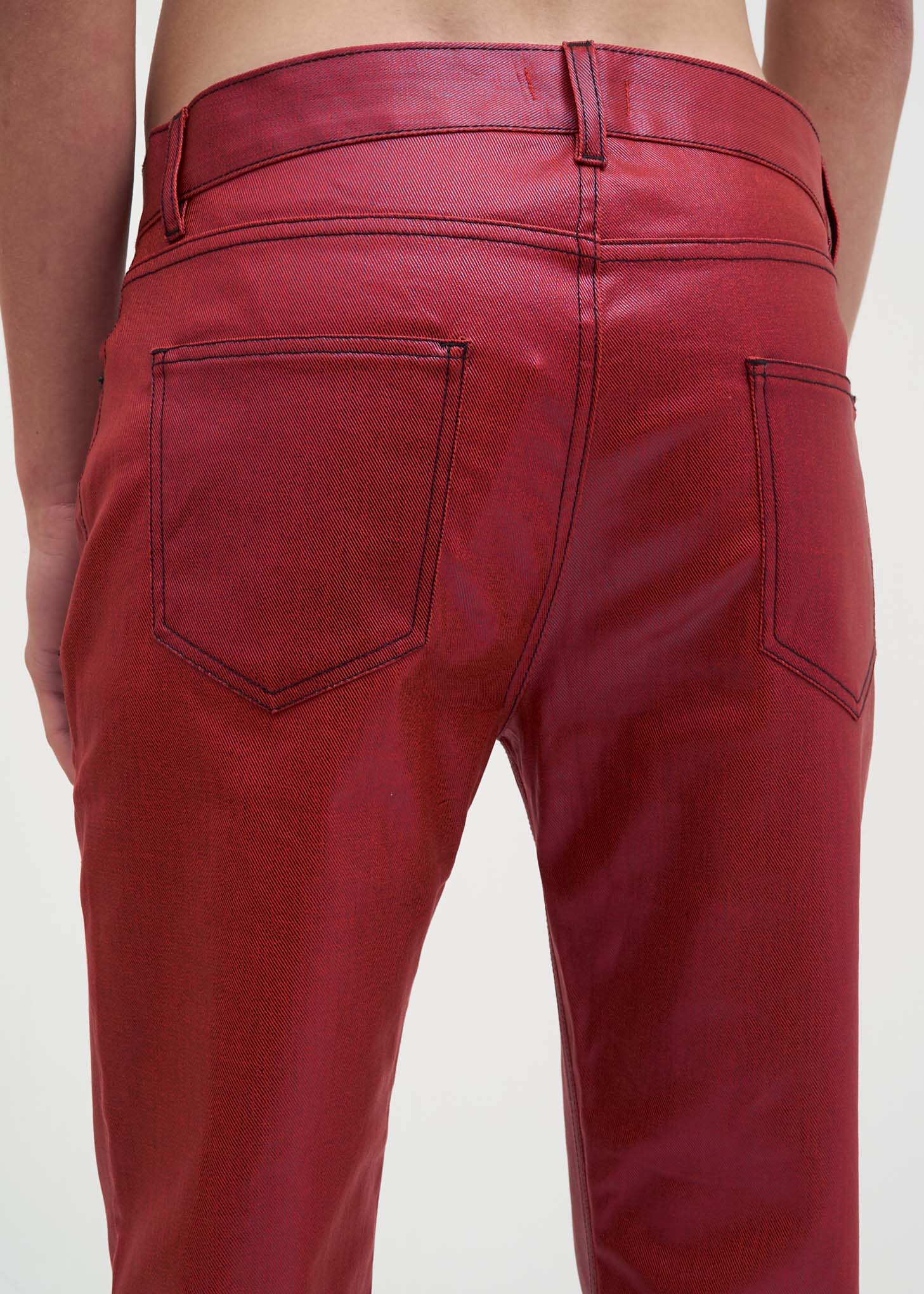 Red Waxed Jaxon Jeans - Image 3