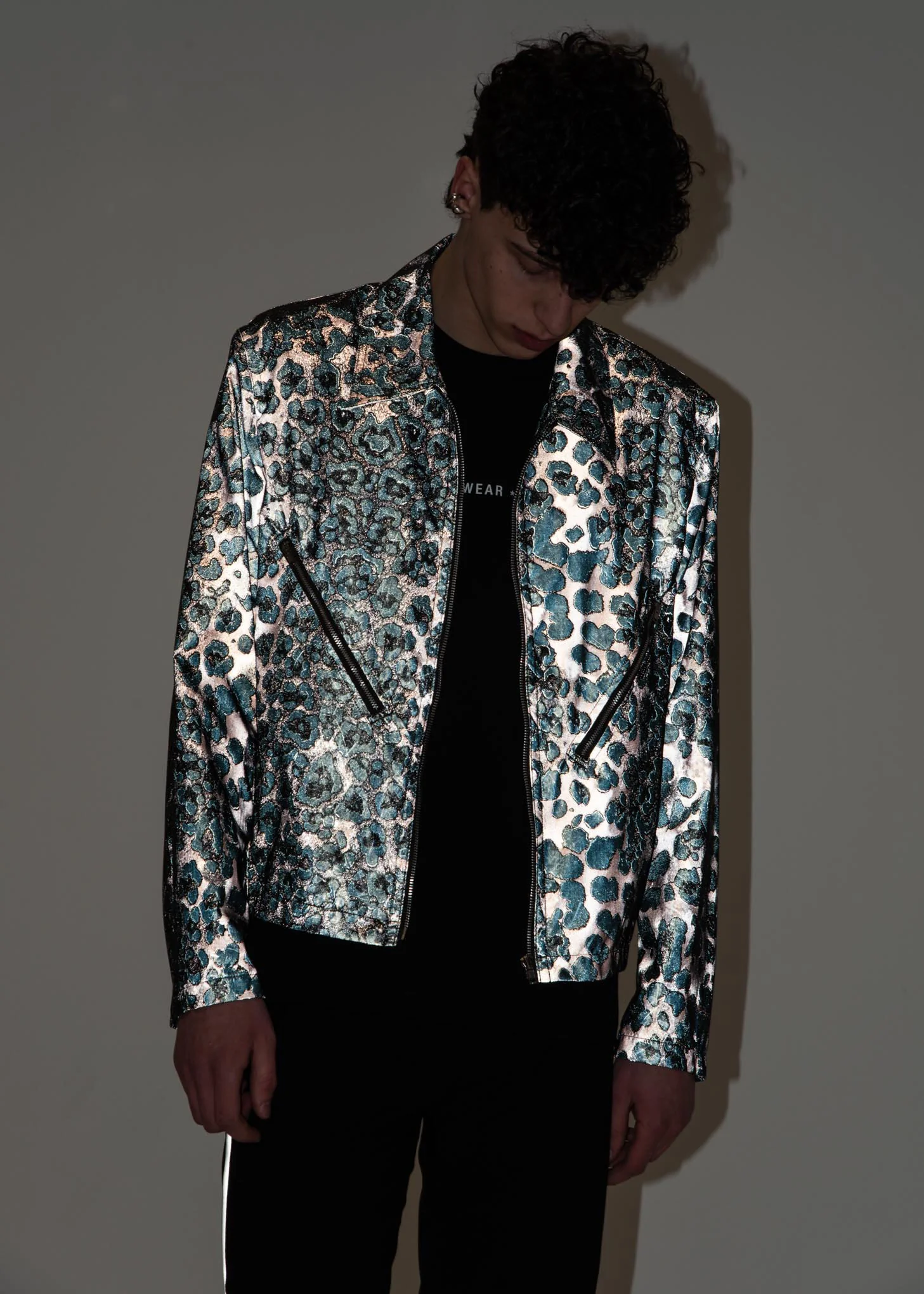 Reflective Leopard Zip Jacket - Image 2