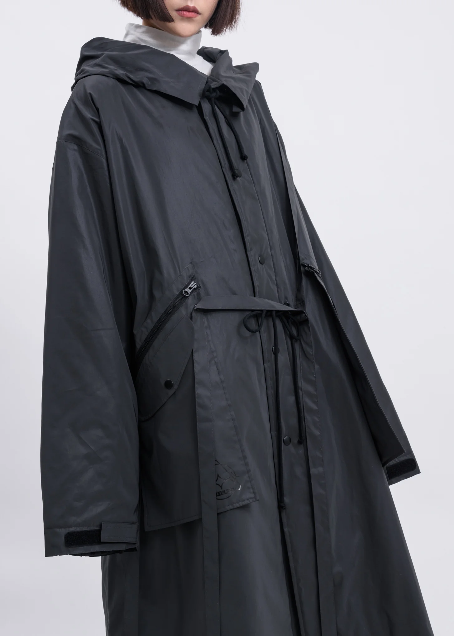Reflective Padded Fishtail Parka w/ Detachable Bag - Image 2