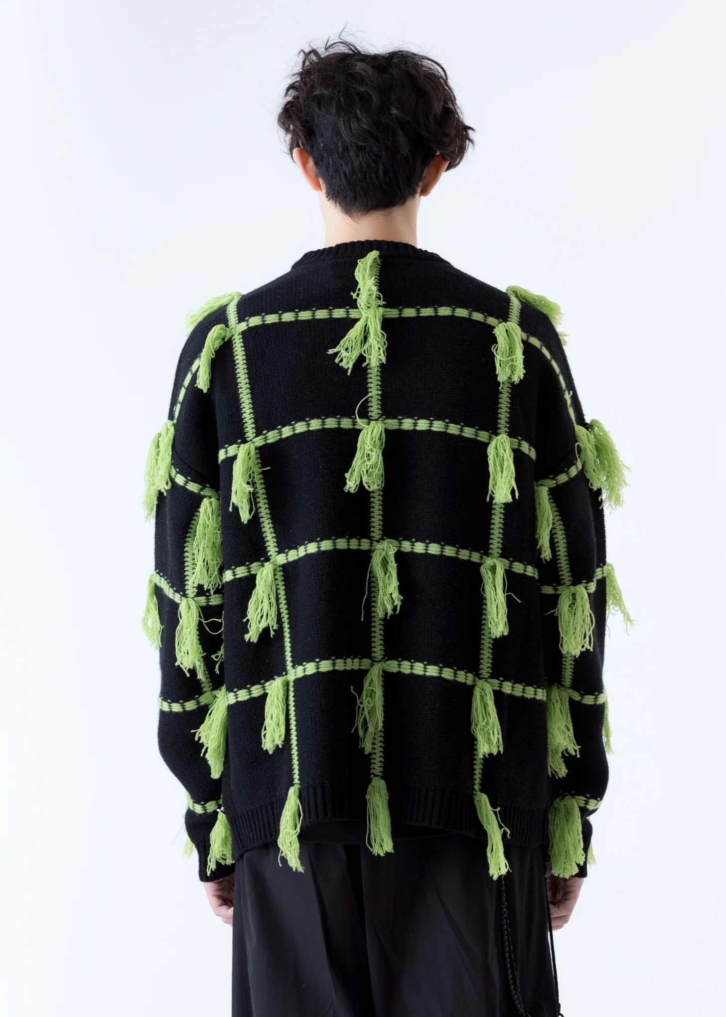 Rei Check Neon Knit Sweater - Image 2