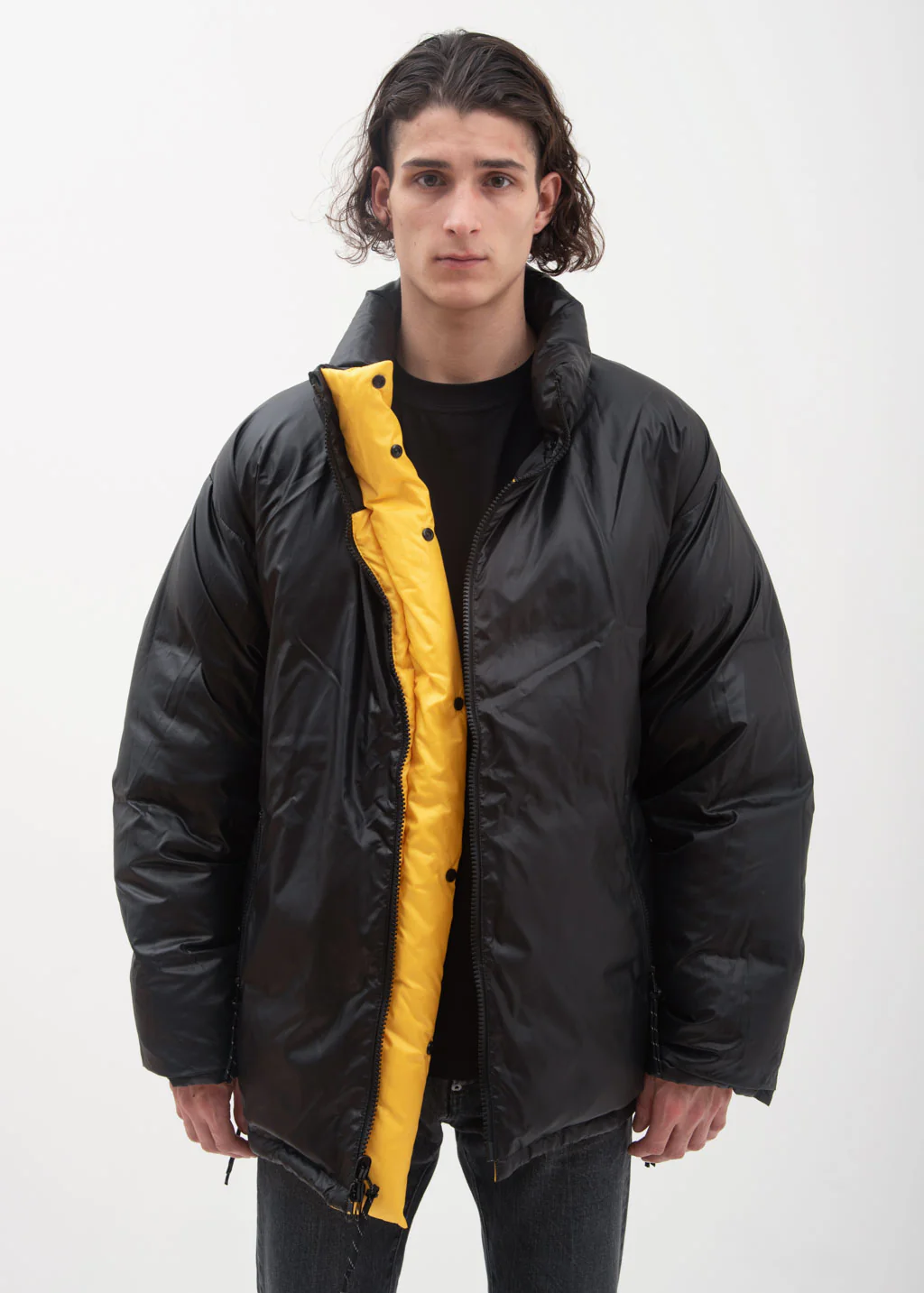 Reversible Yellow Down Jacket - Image 9