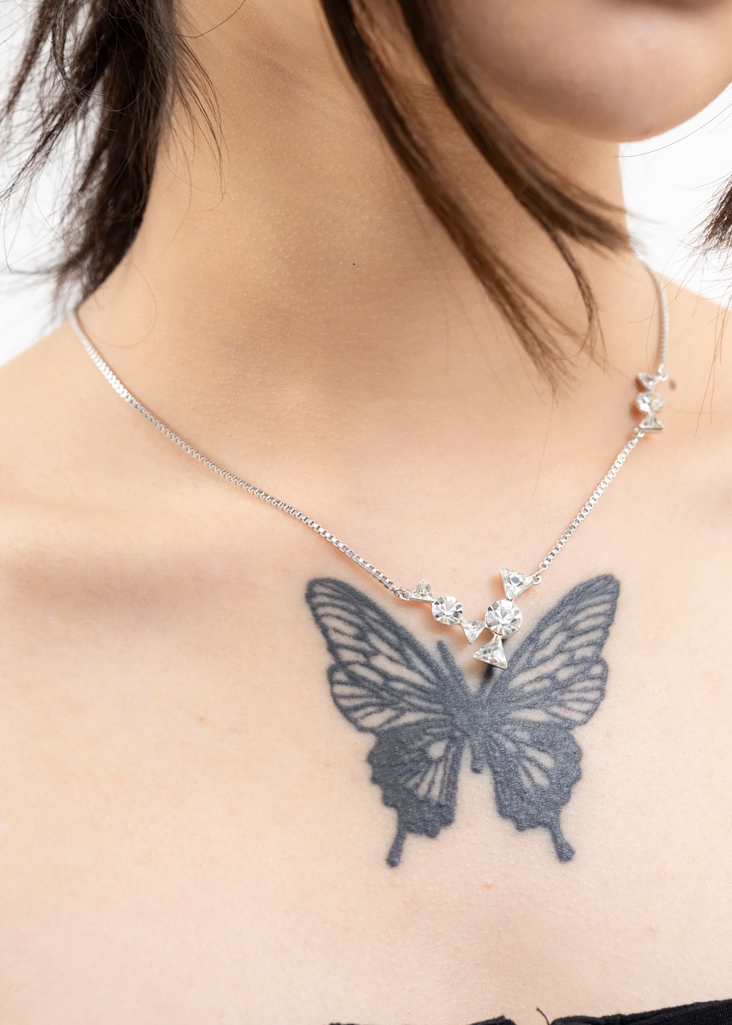 Rhinestone DUIBAI Candy Necklace - Image 3