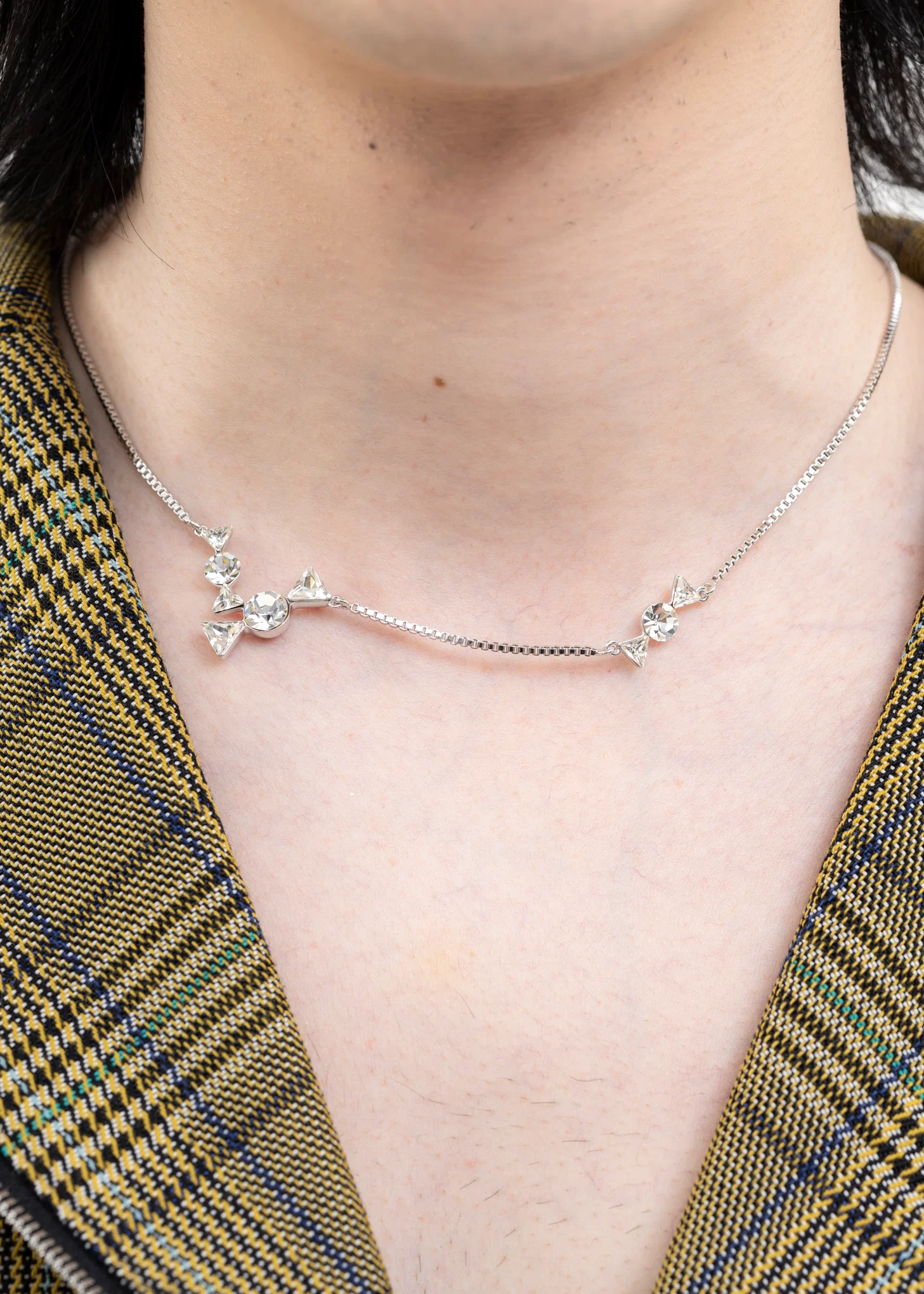 Rhinestone DUIBAI Candy Necklace - Image 2