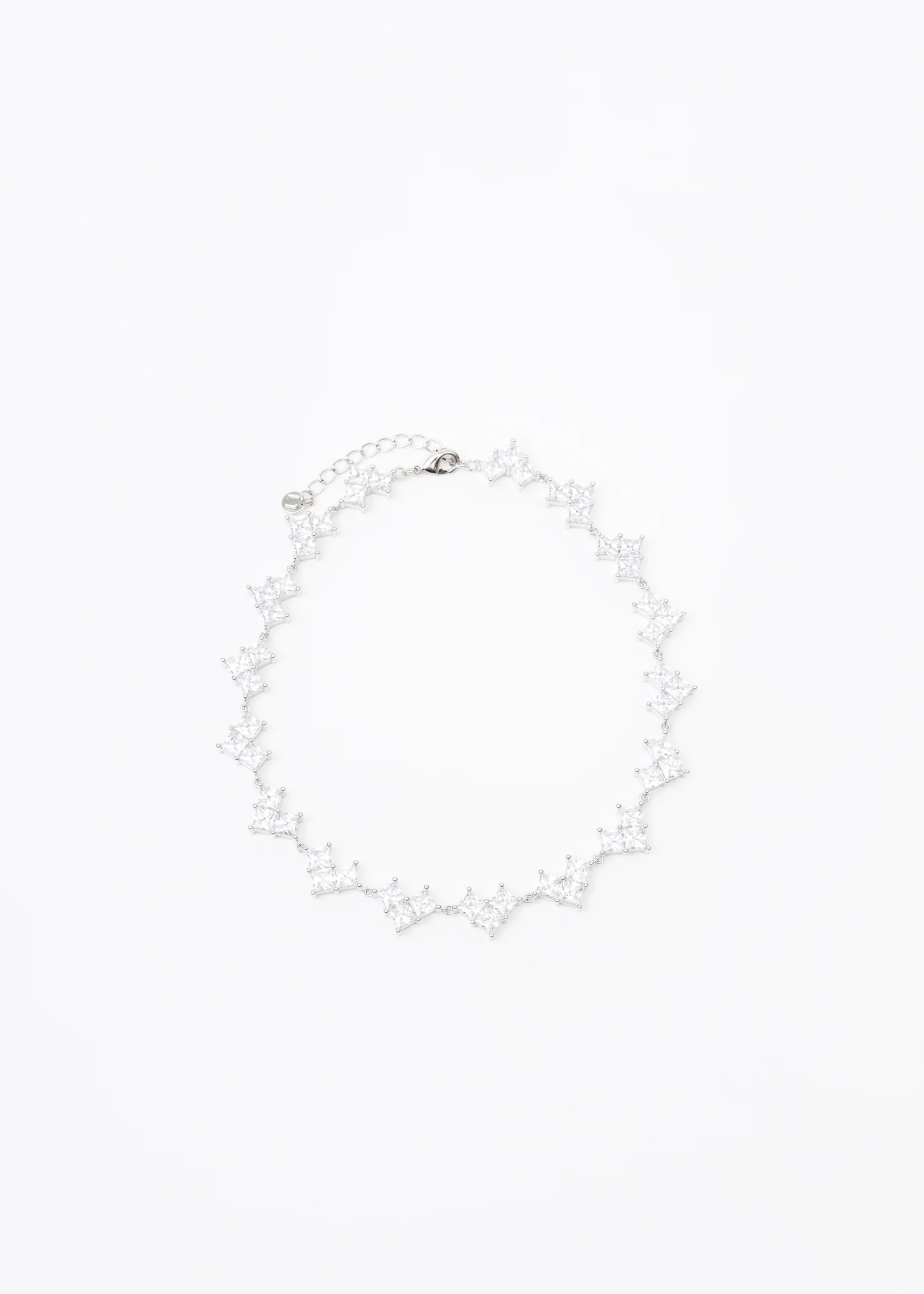 Rhinestone Hearts Necklace - Image 4