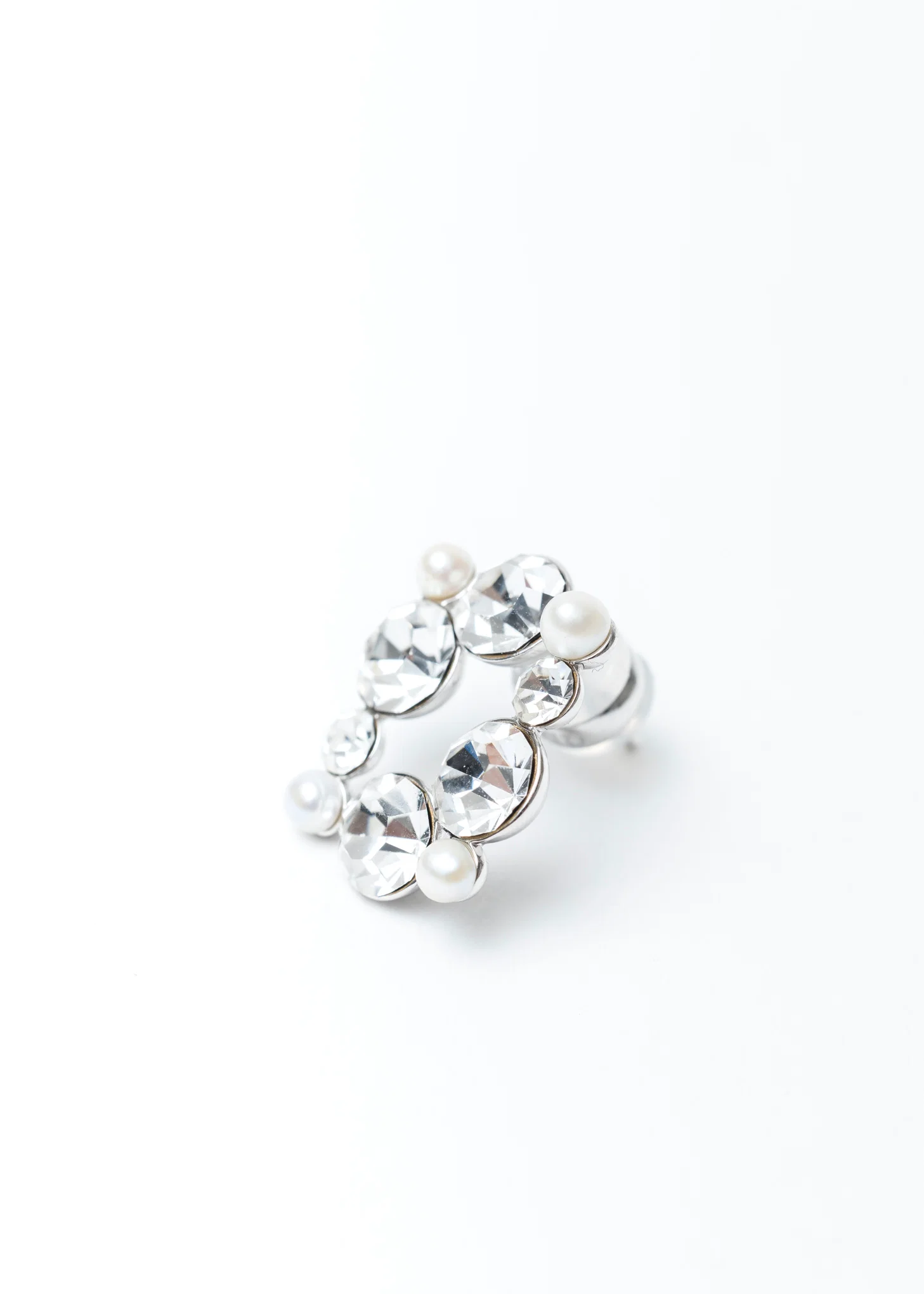 Rhinestone ART MIRROR Earring - Single - Image 4