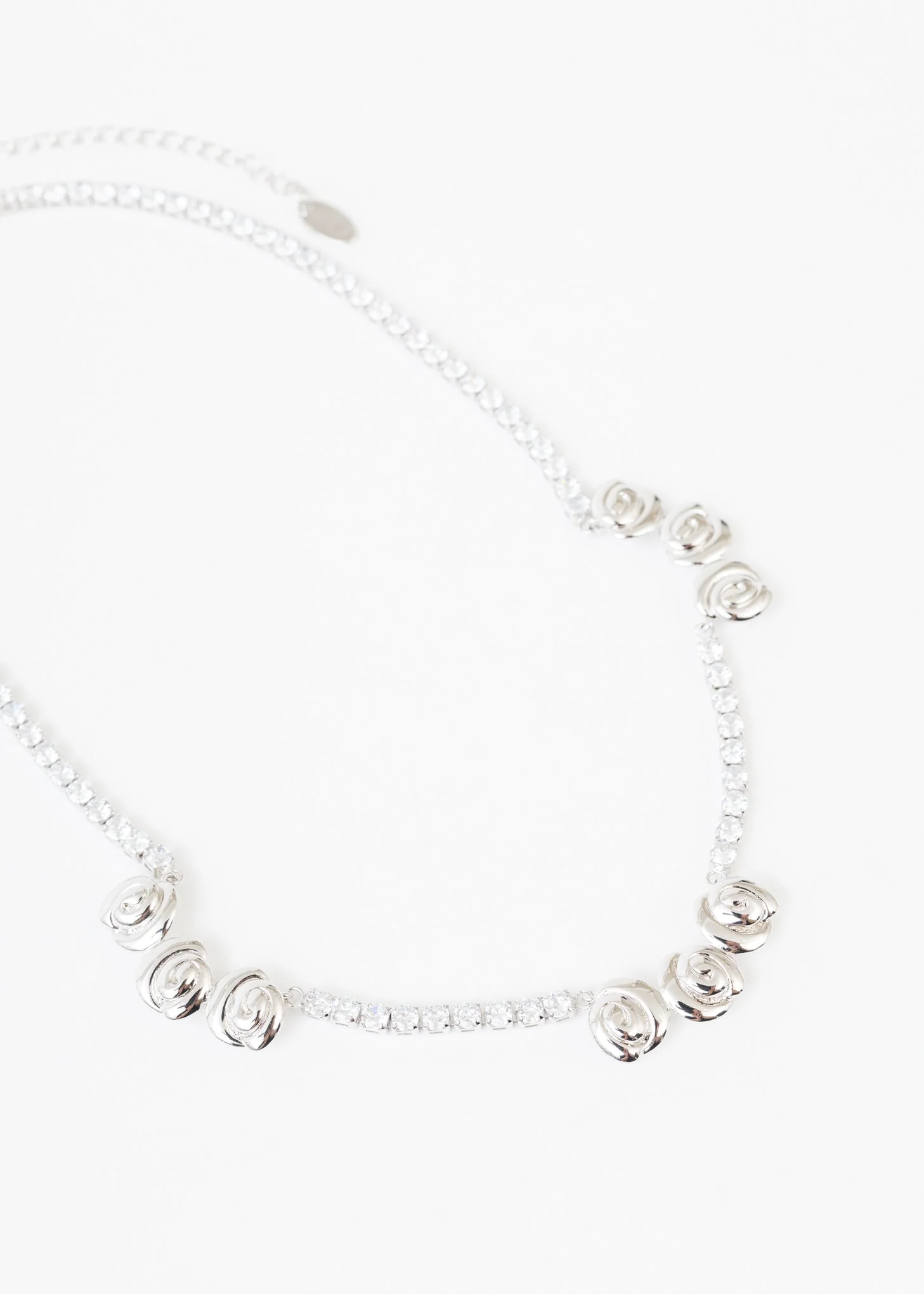 Rhinestone Roses Necklace