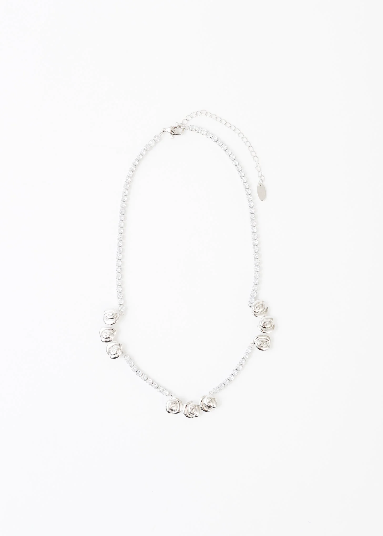 Rhinestone Roses Necklace - Image 4