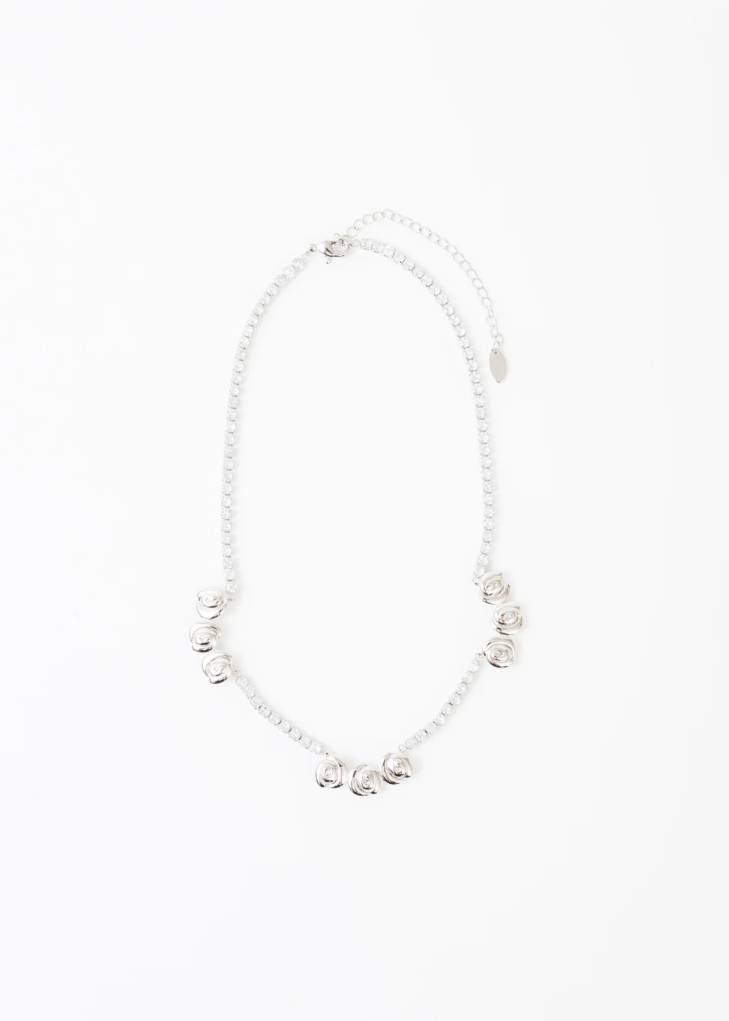 Rhinestone Roses Necklace - Image 4