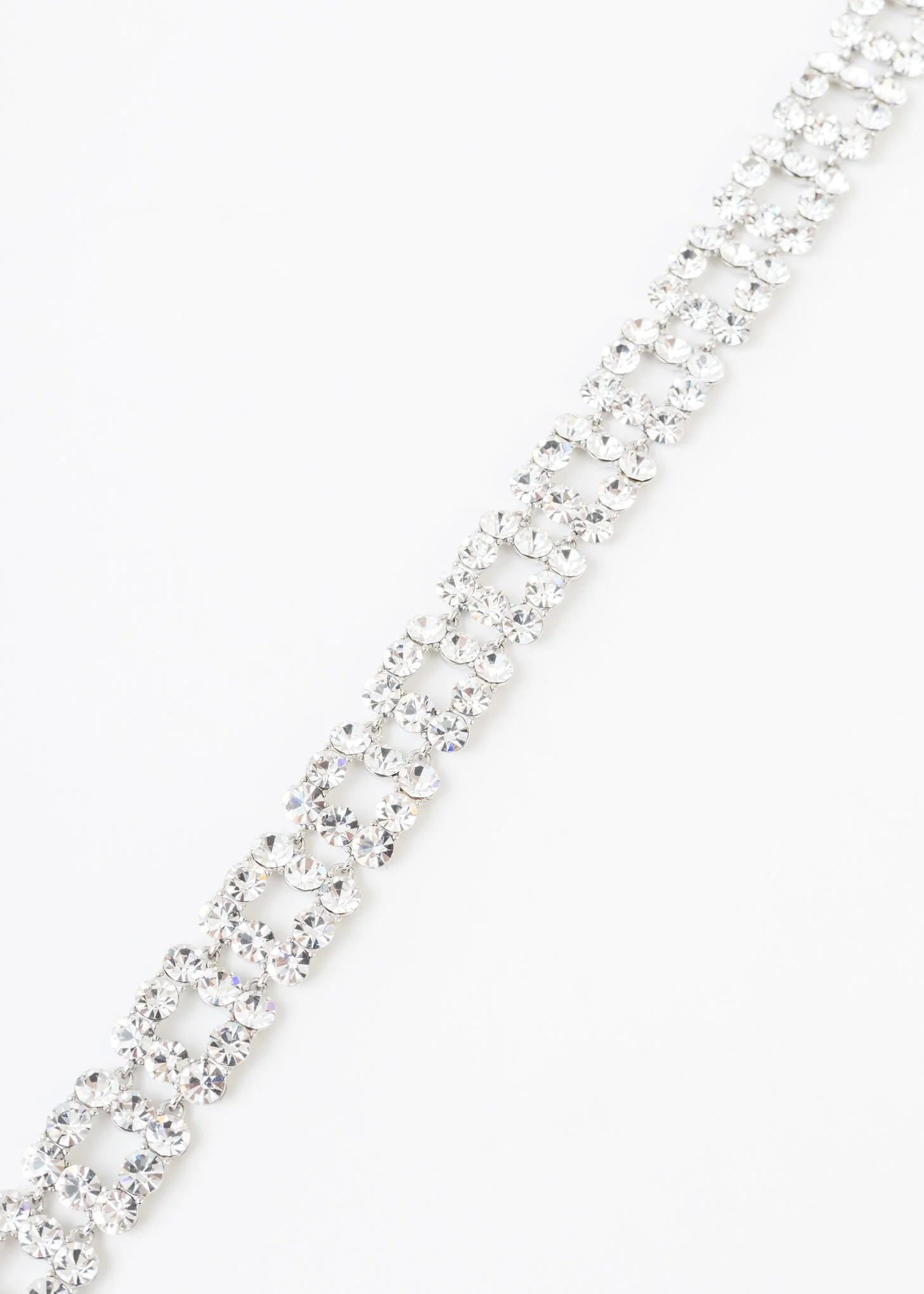 Rhinestone Squares Chocker