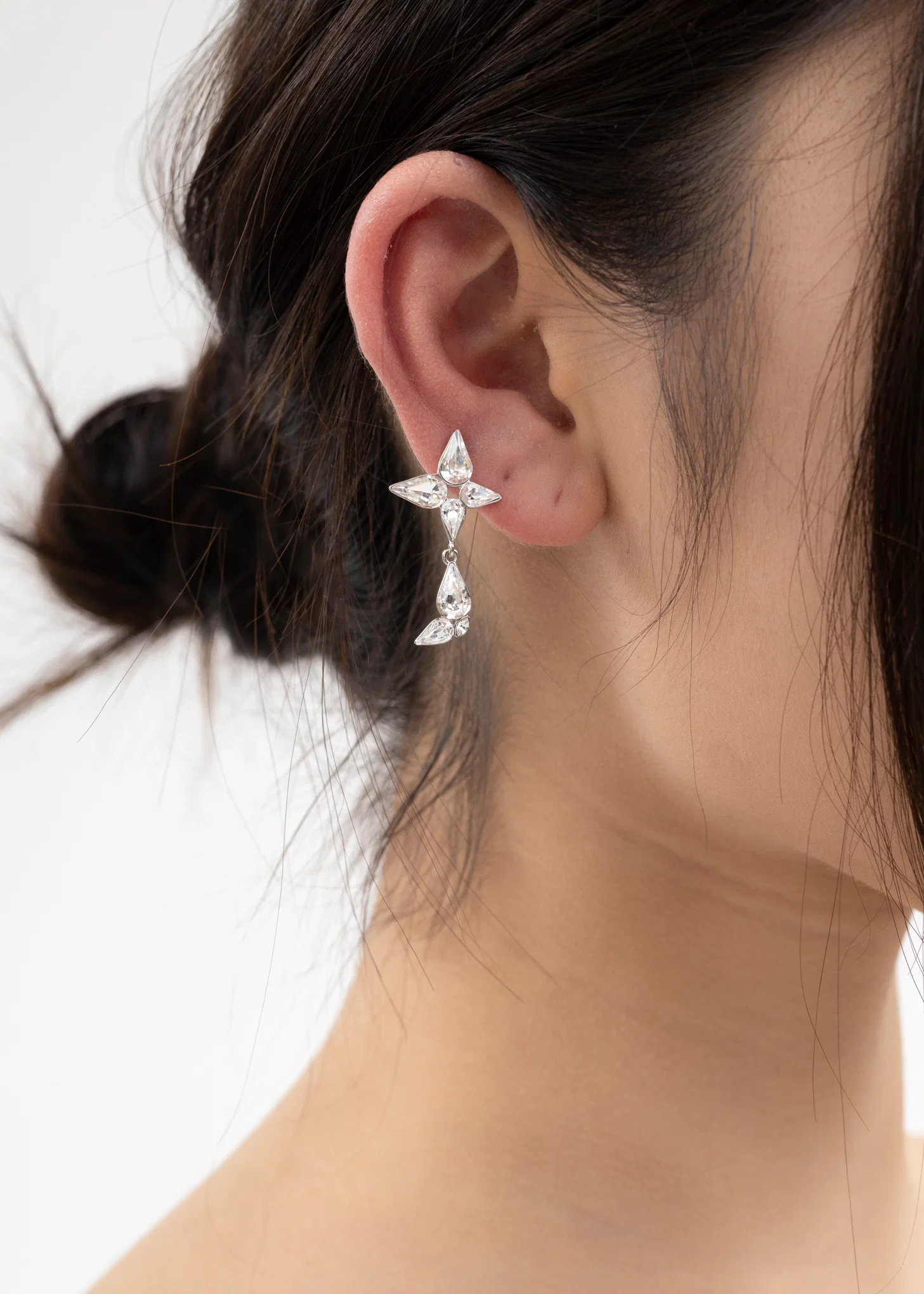 Rhinestone Wing And Butterfly Earring -Single - Image 3