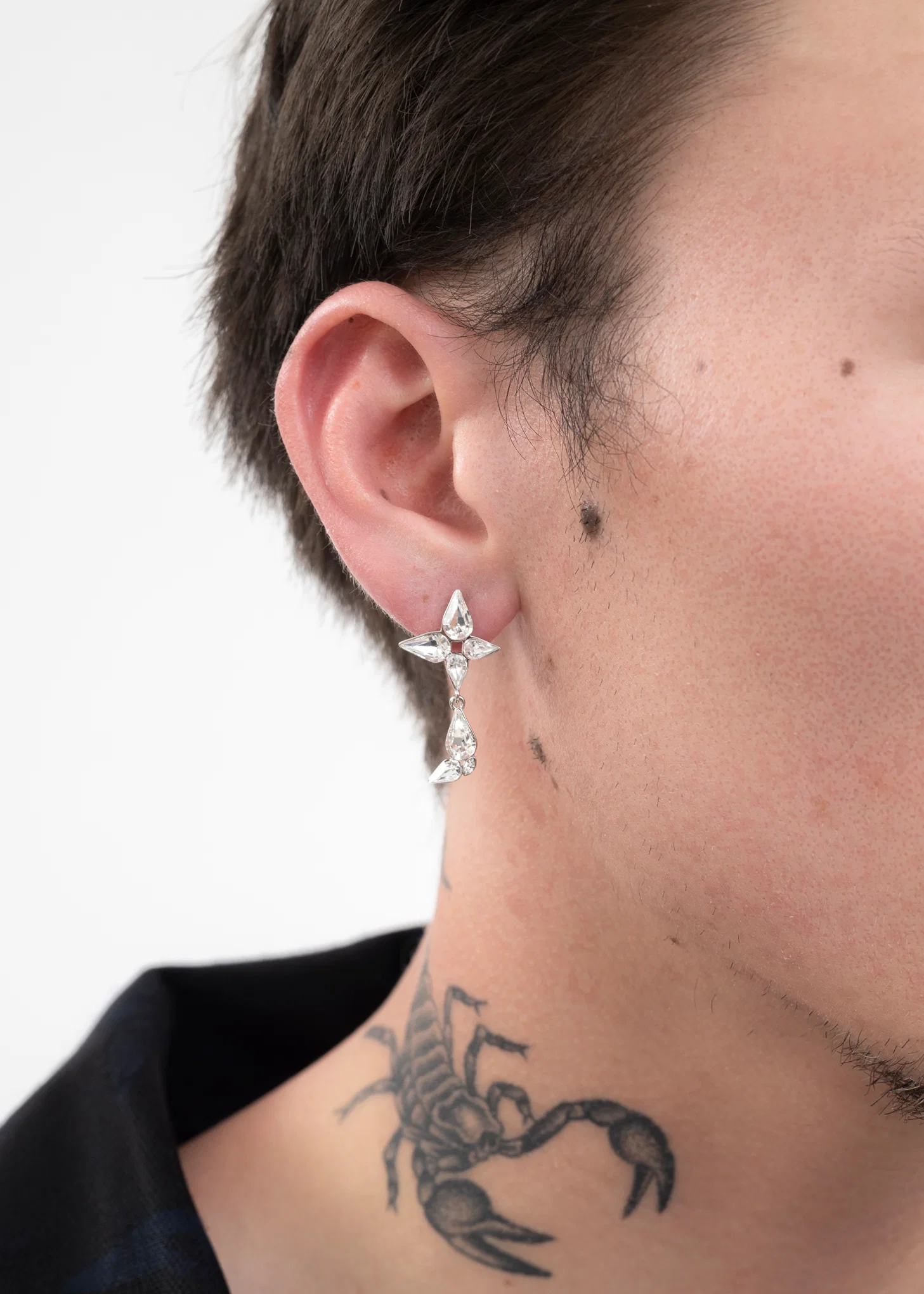 Rhinestone Wing And Butterfly Earring -Single - Image 3