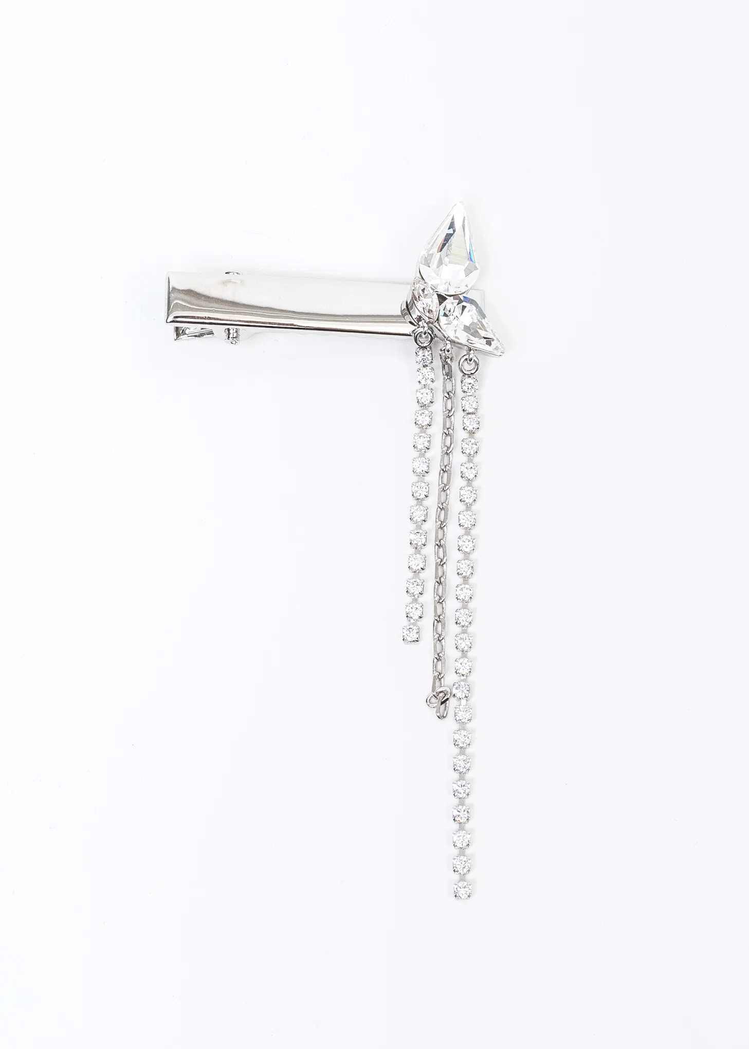 Rhinestone Wing And Chains Hair Pin - Left - Image 5