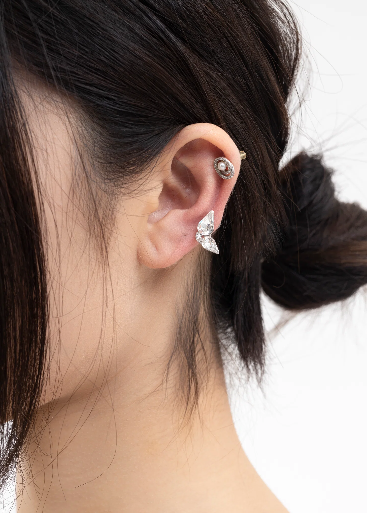 Rhinestone Wing Earring -Single - Image 5