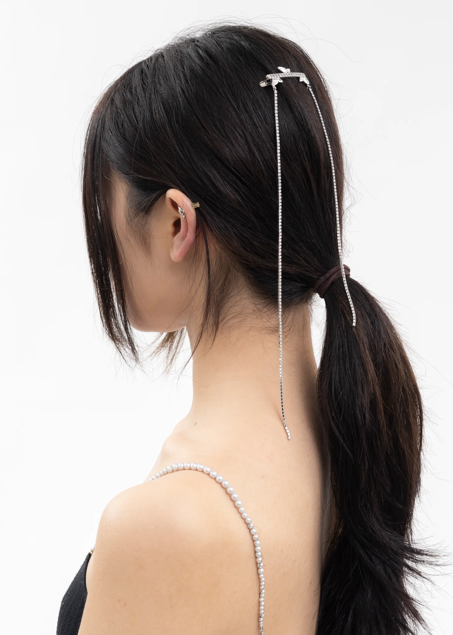 Rhinestone Wings And Chains Hair Pin - Image 5